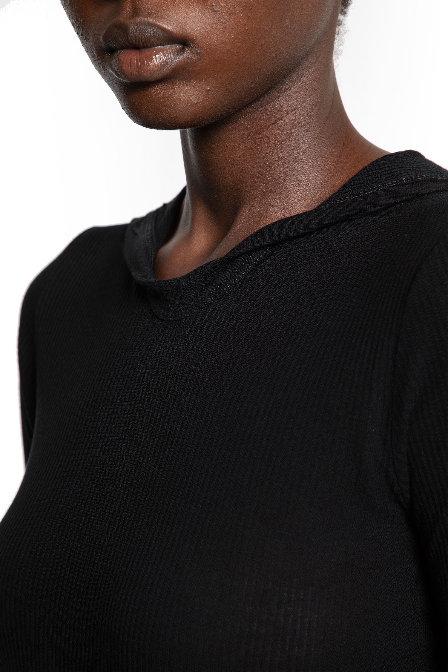 Concordians Hooded Rib Long Sleeve T - Antonioli.eu