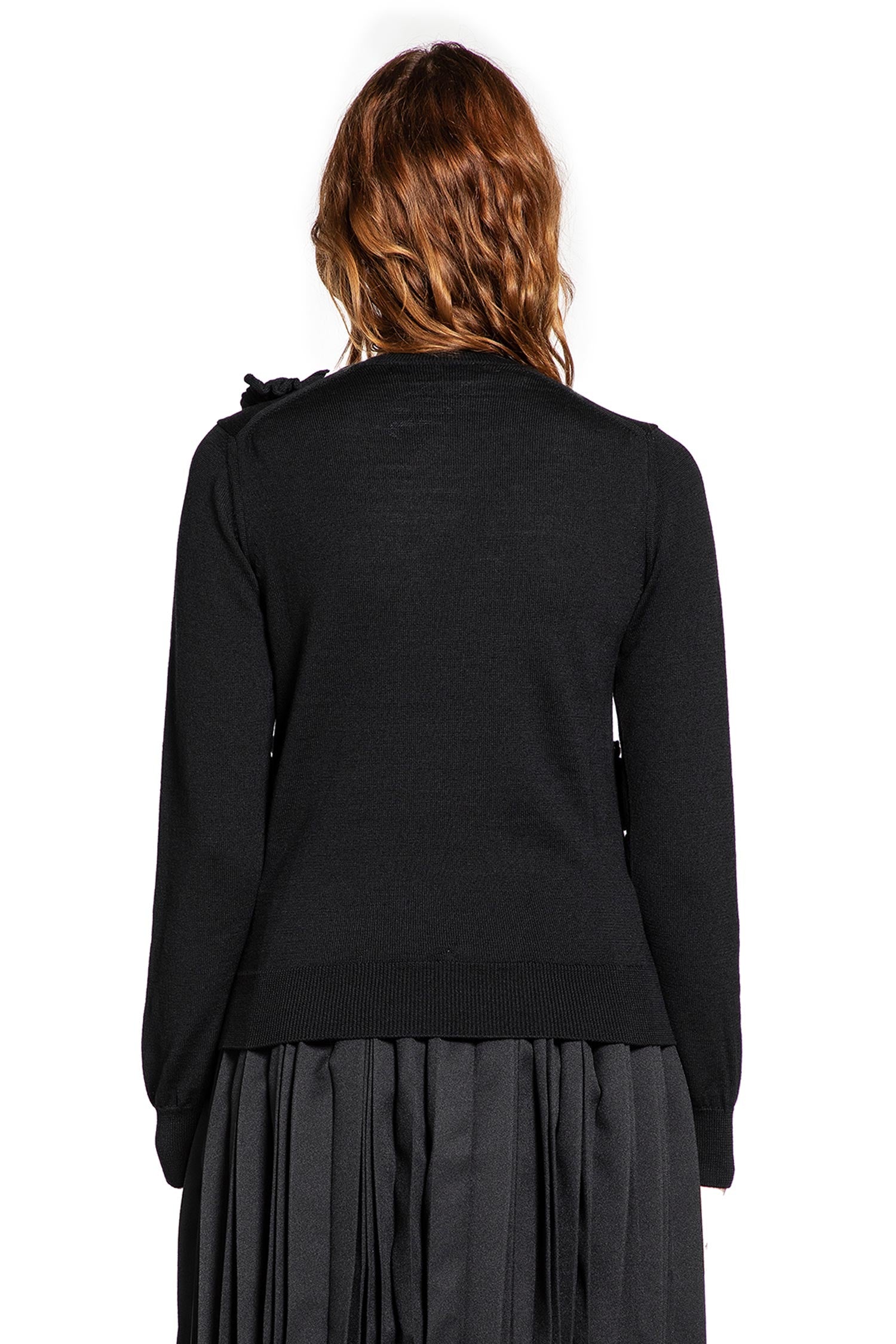 Ruffled Wool Sweater