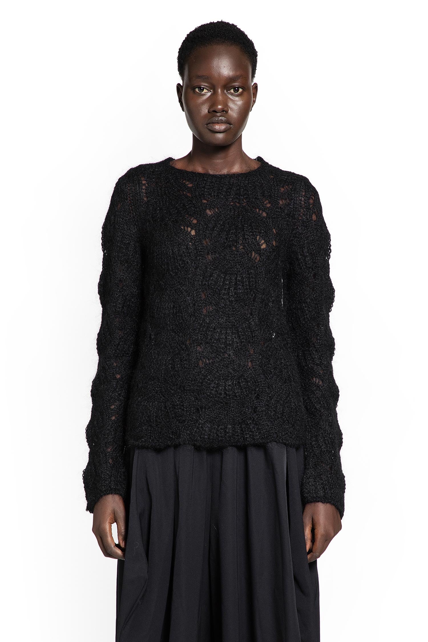 Mohair Lace Knit Sweater