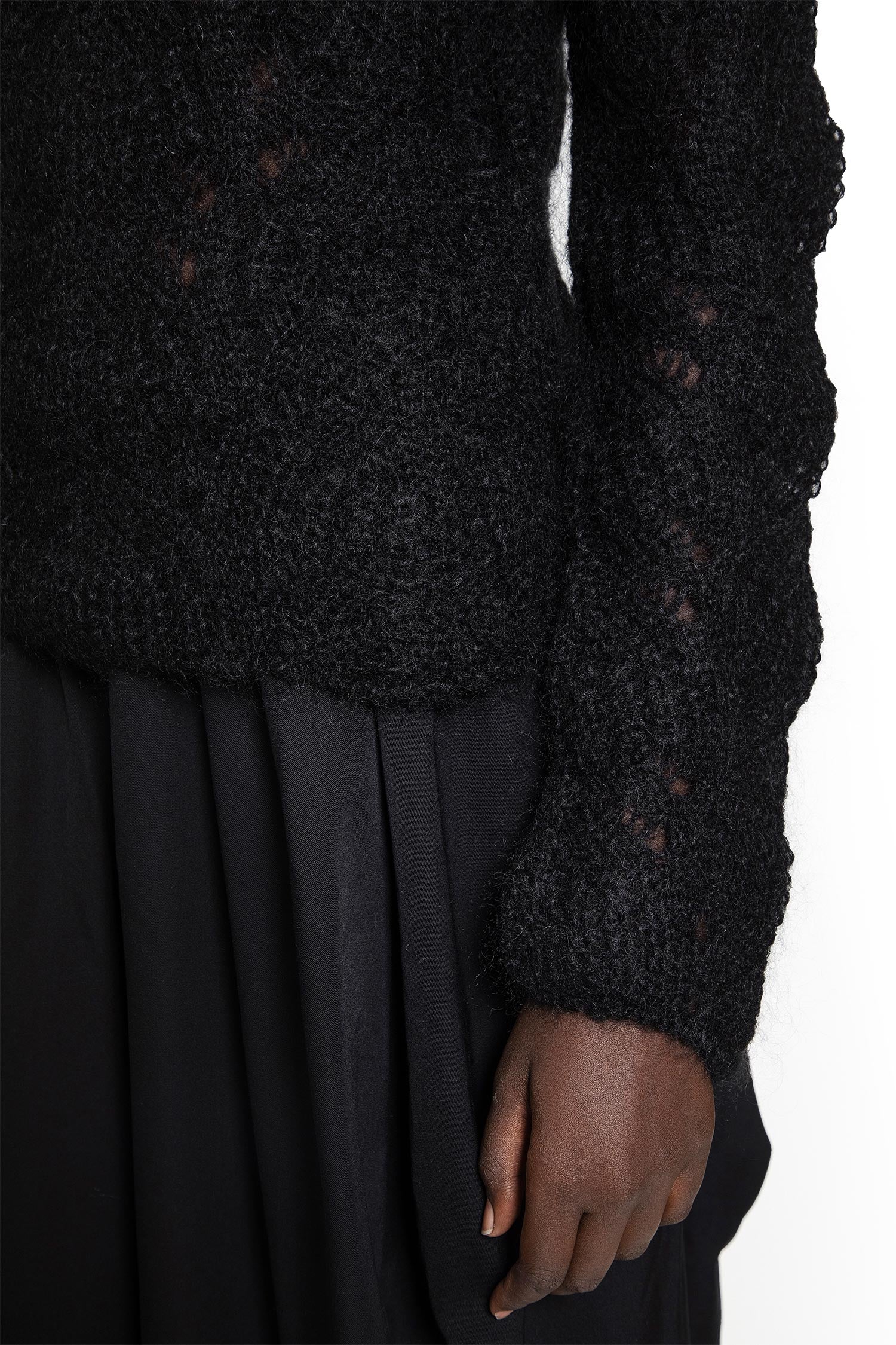 Mohair Lace Knit Sweater