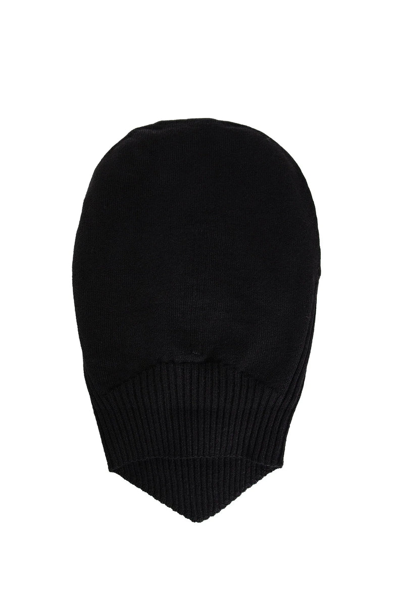 Hollywood skull balaclava in shredded merino wool - Antonioli.eu