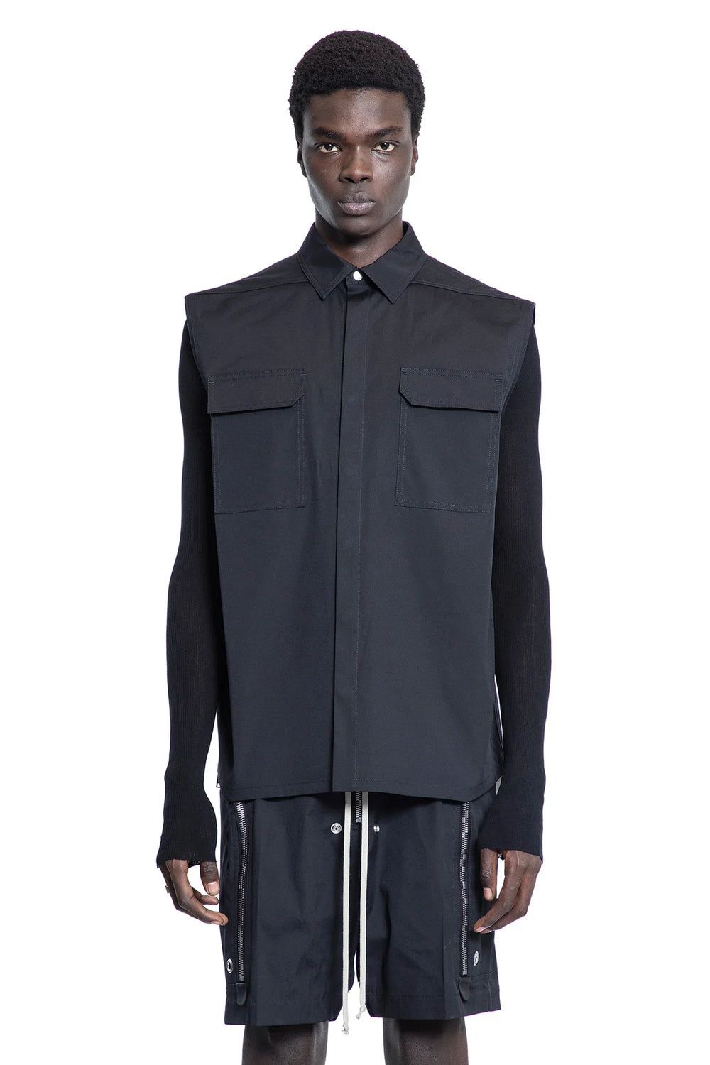 Hollywood Sleeveless Jumbo Shirt - Antonioli.eu