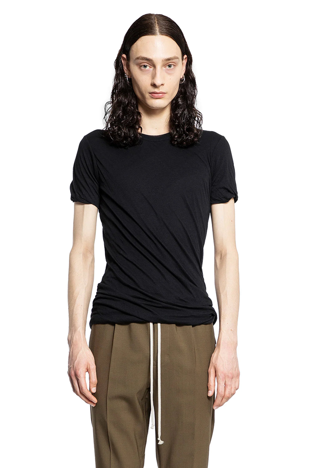 Double Short Sleeve Tee in Unstable Cotton - Antonioli.eu