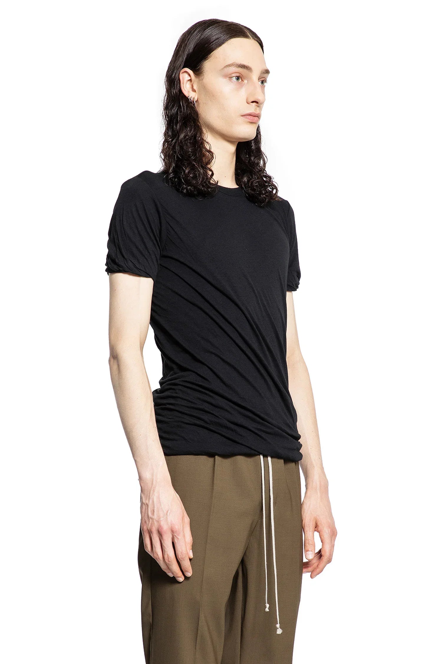 Double Short Sleeve Tee in Unstable Cotton - Antonioli.eu