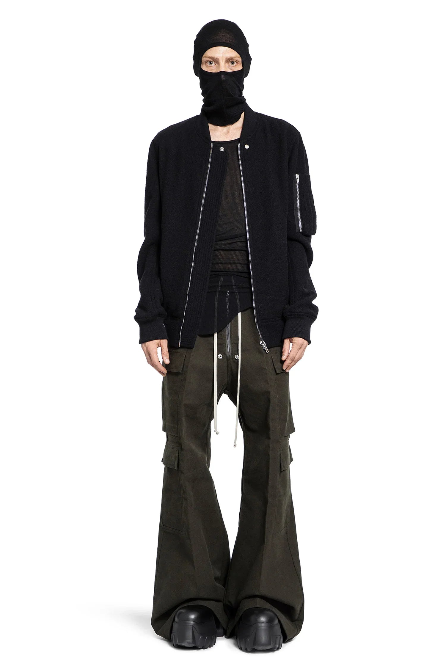 RICK OWENS MAN GREEN TROUSERS - Antonioli.eu