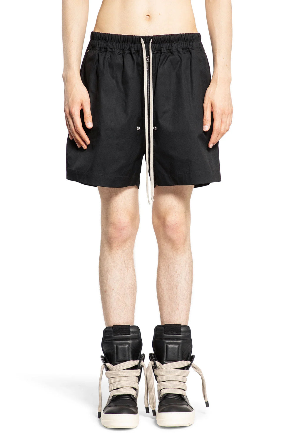 RICK OWENS MAN BLACK SHORTS & SKIRTS - Antonioli.eu