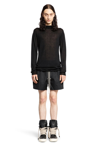 RICK OWENS MAN BLACK SHORTS & SKIRTS - Antonioli.eu