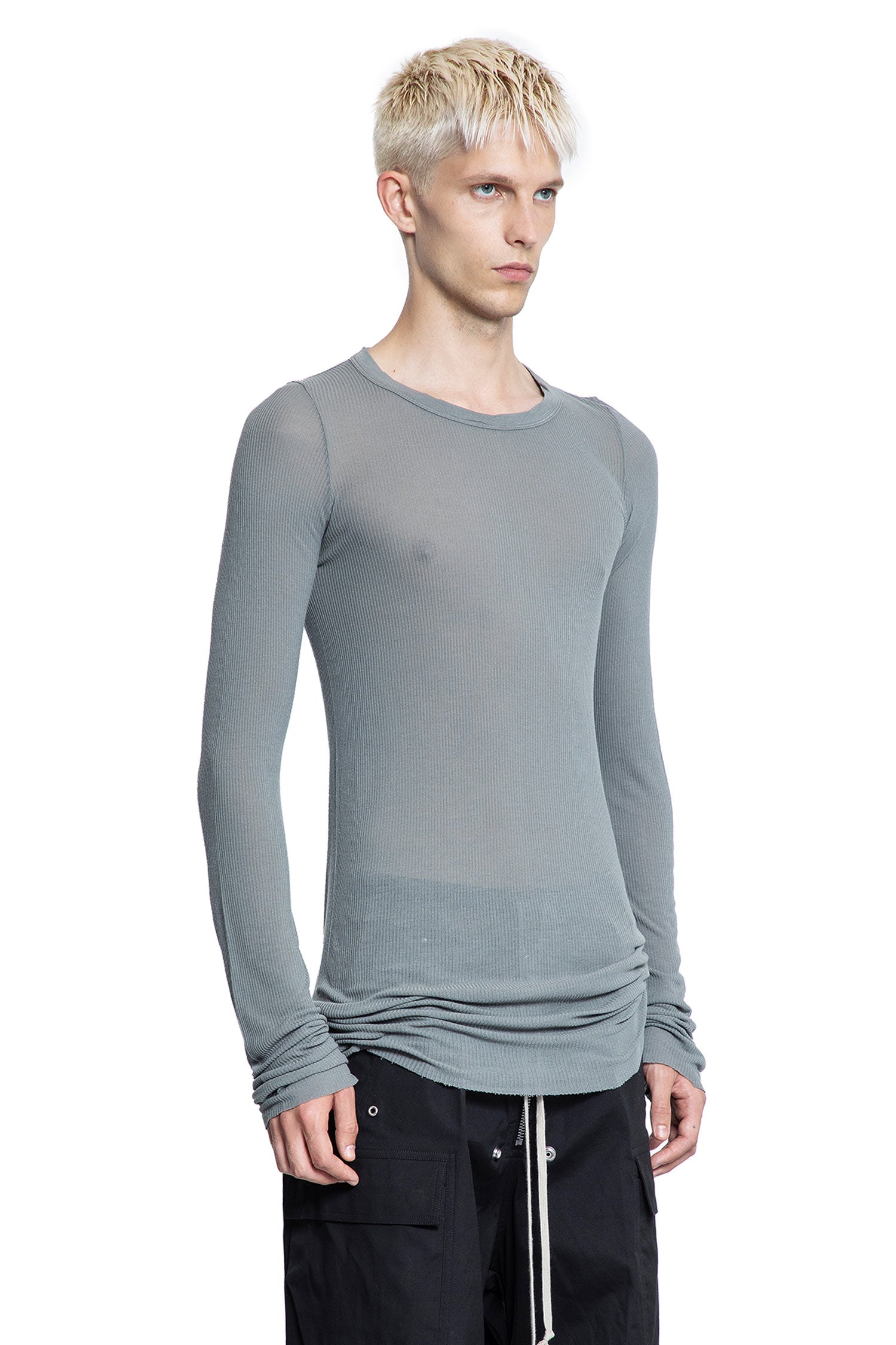 Forever Rib LS T in Viscose Silk Rib Jersey - Antonioli.eu
