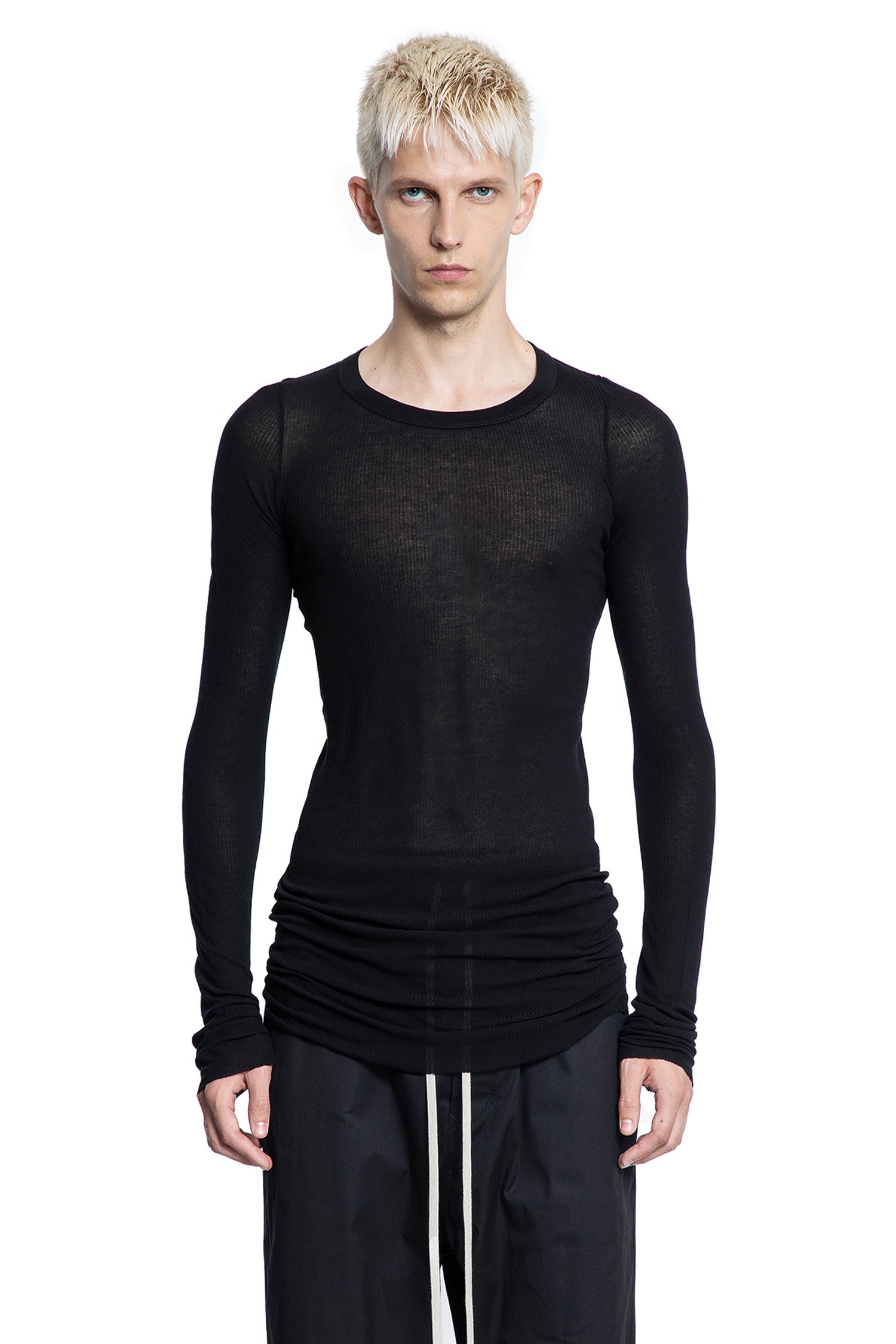 Forever Rib LS T in Viscose Silk Jersey - Antonioli.eu