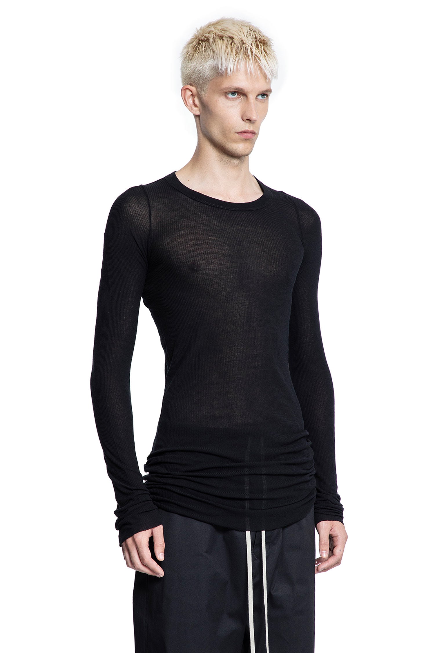 Forever Rib LS T in Viscose Silk Jersey - Antonioli.eu