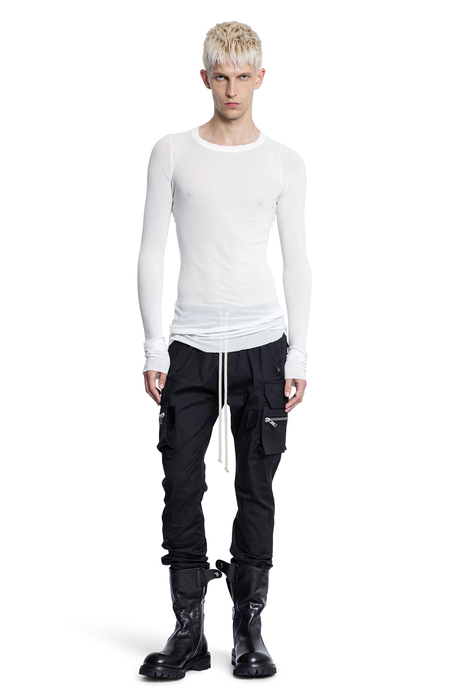 Forever Rib LS T in Viscose Silk Rib Jersey - Antonioli.eu