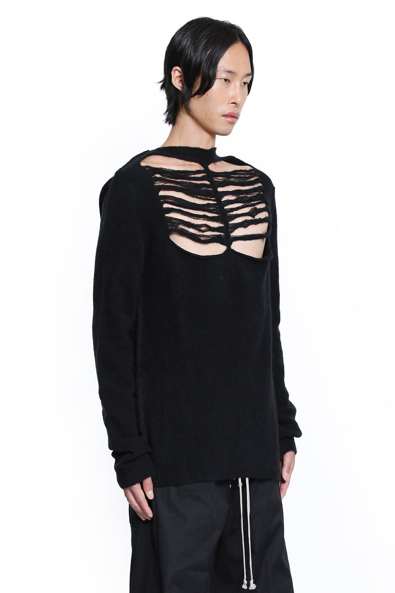 Concordians Top in Alpaca Grid Knit - Antonioli.eu