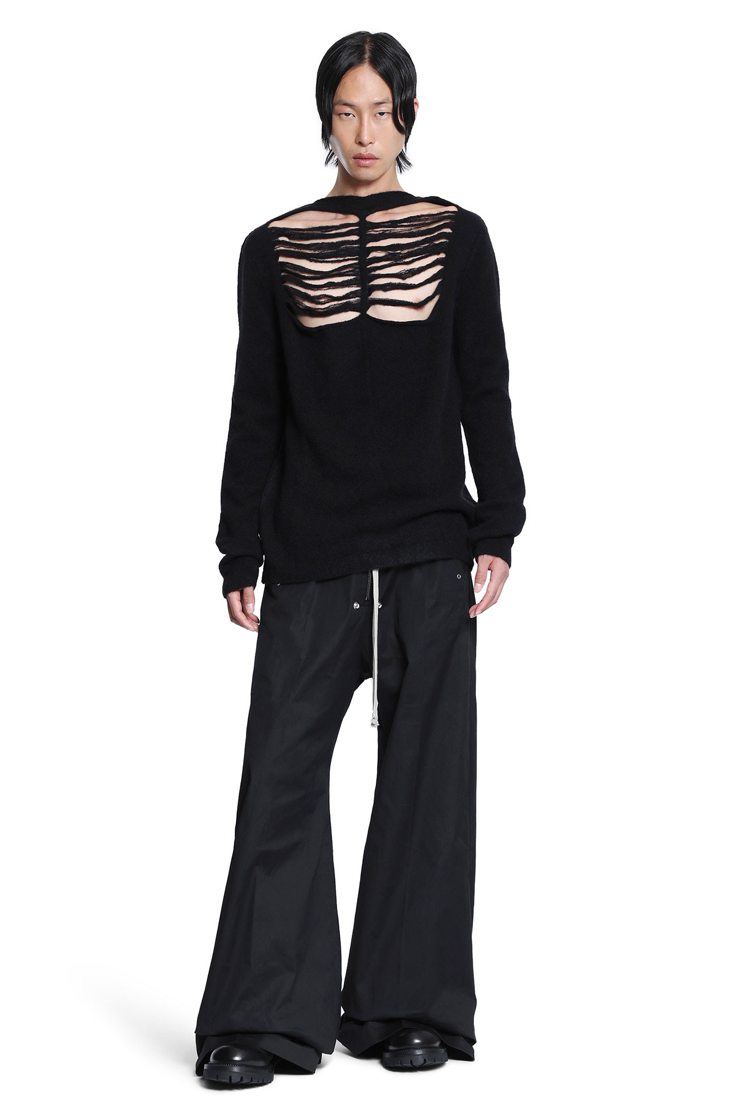 Concordians Top in Alpaca Grid Knit - Antonioli.eu