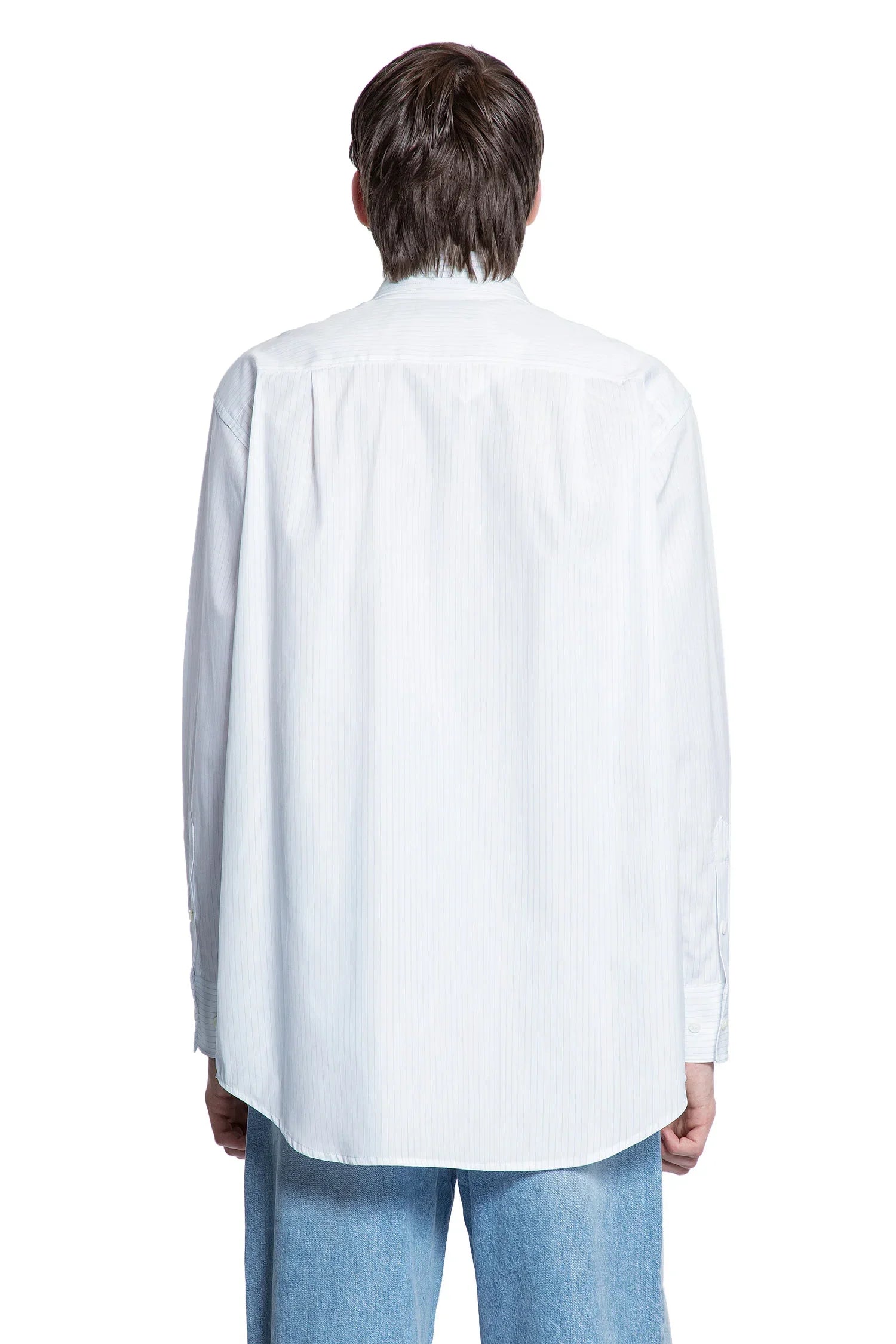 Double Collar Stripe Shirt - Antonioli.eu