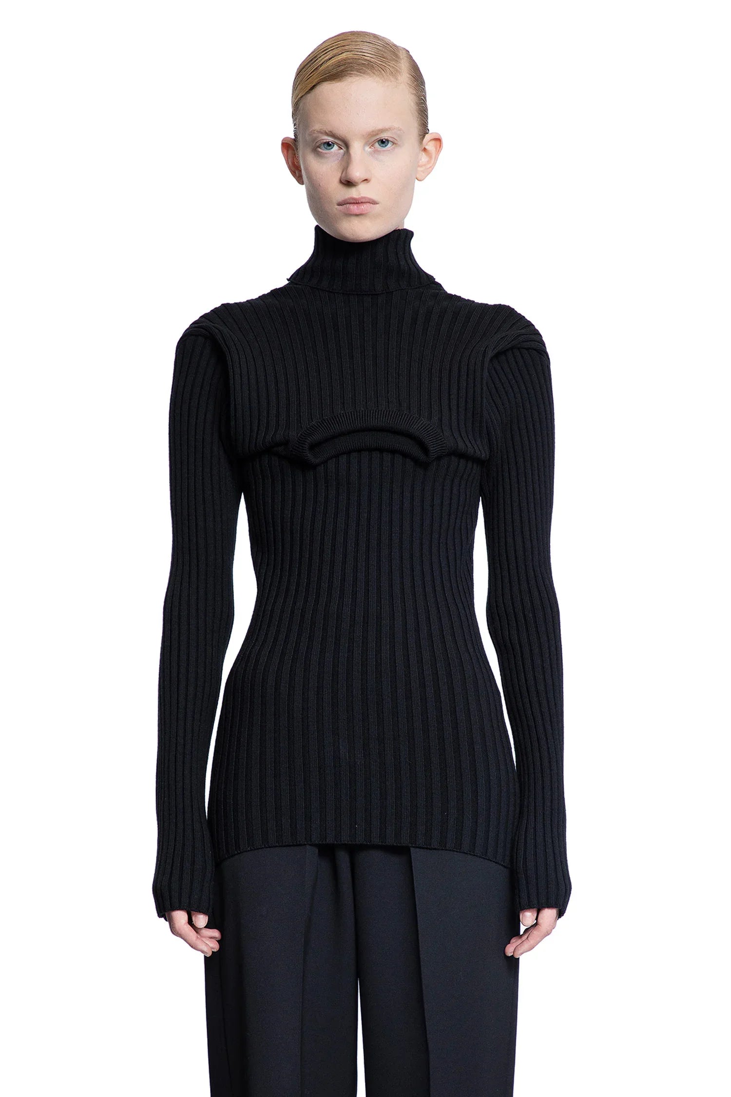 ALAINPAUL WOMAN BLACK KNITWEAR - Antonioli.eu