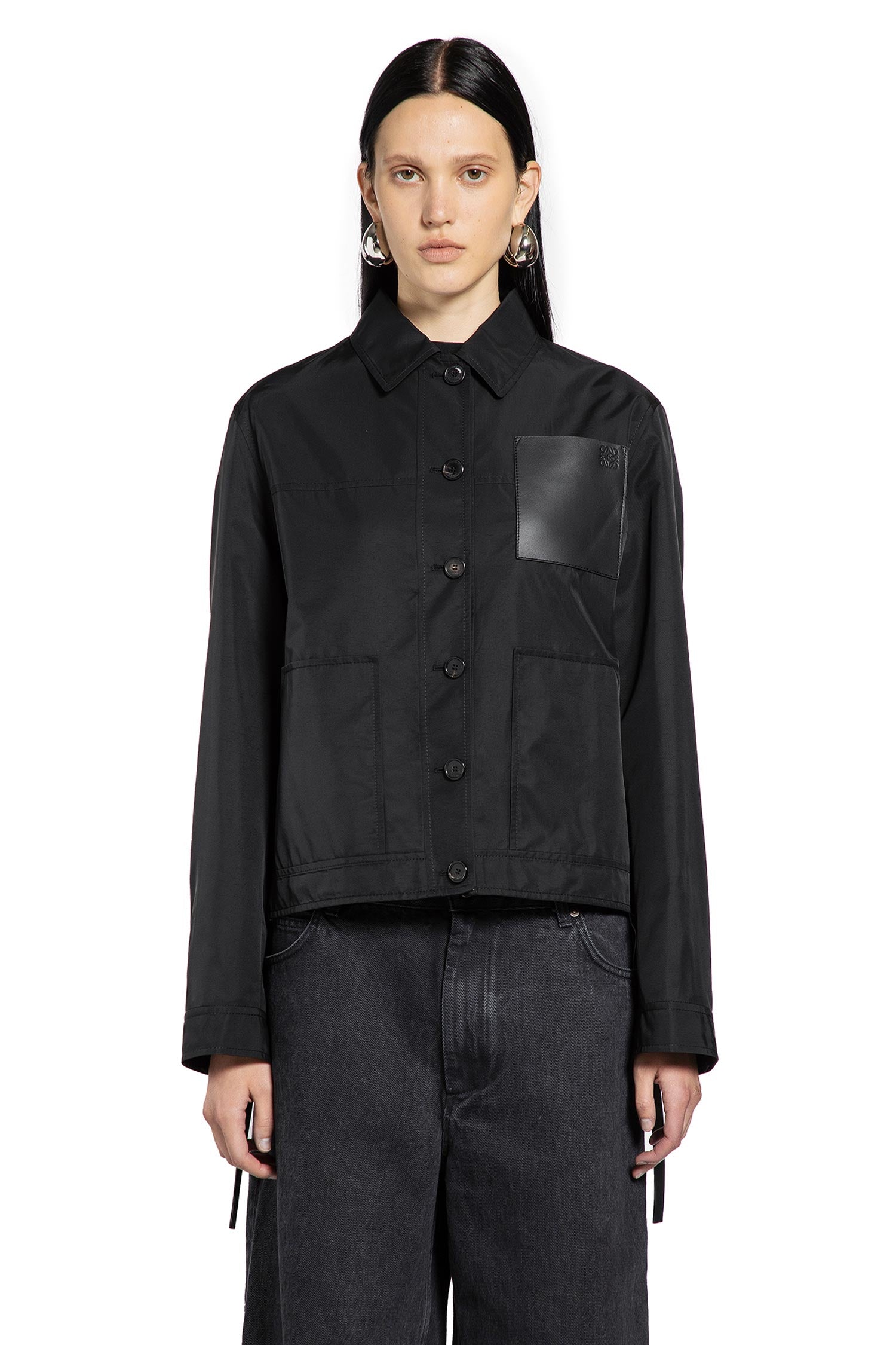 Workwear jacket in cupro blend - Antonioli.eu