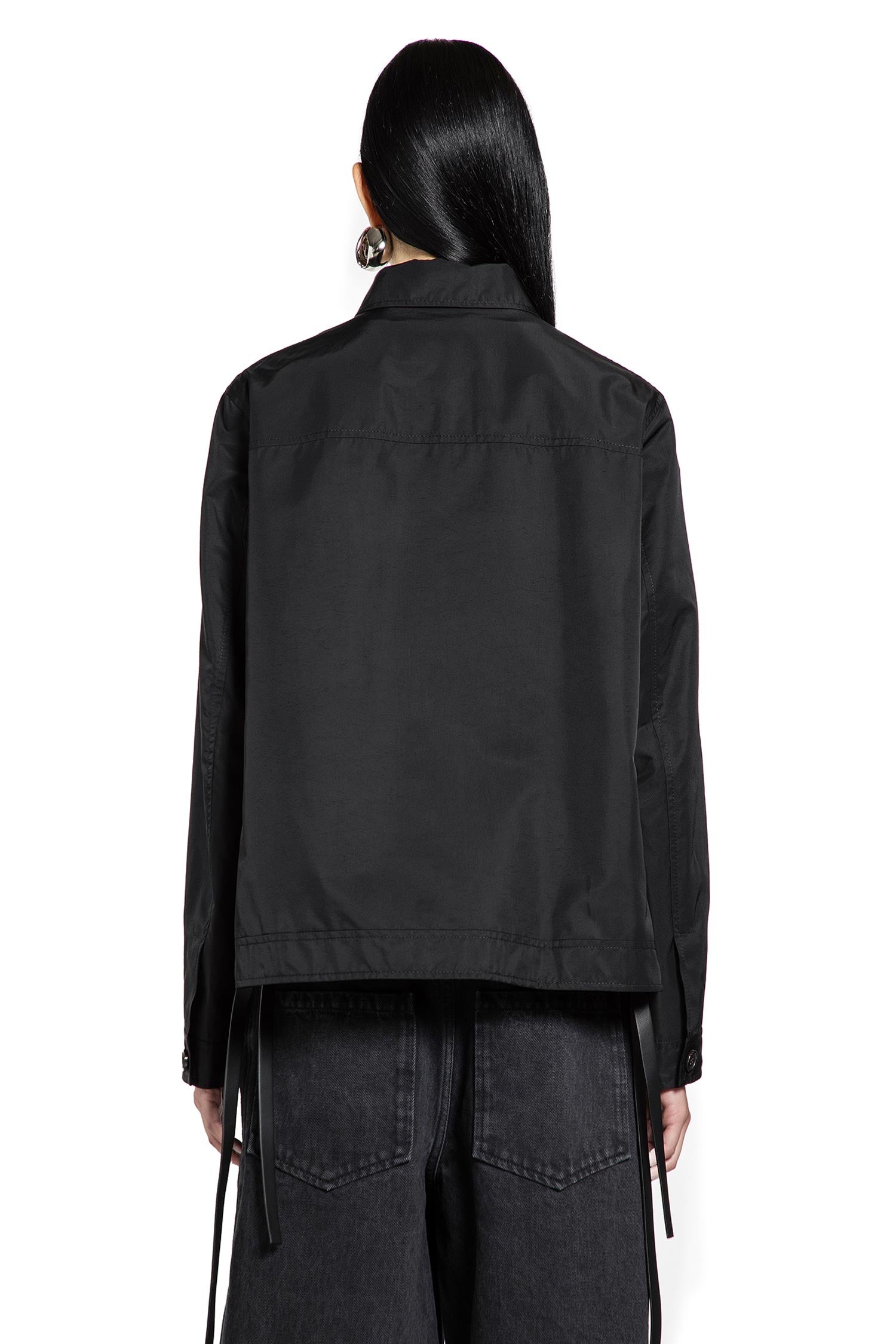 Workwear jacket in cupro blend - Antonioli.eu