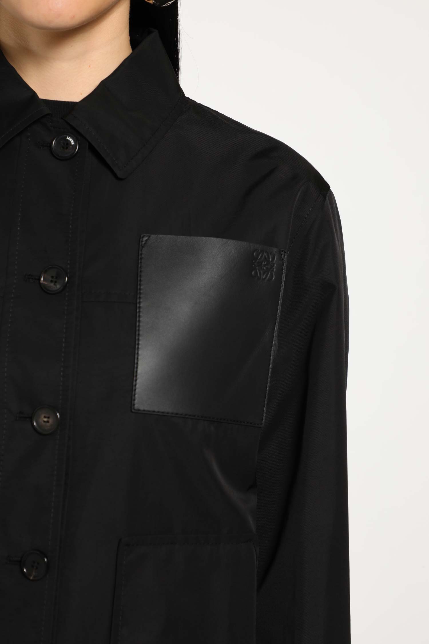 Workwear jacket in cupro blend - Antonioli.eu