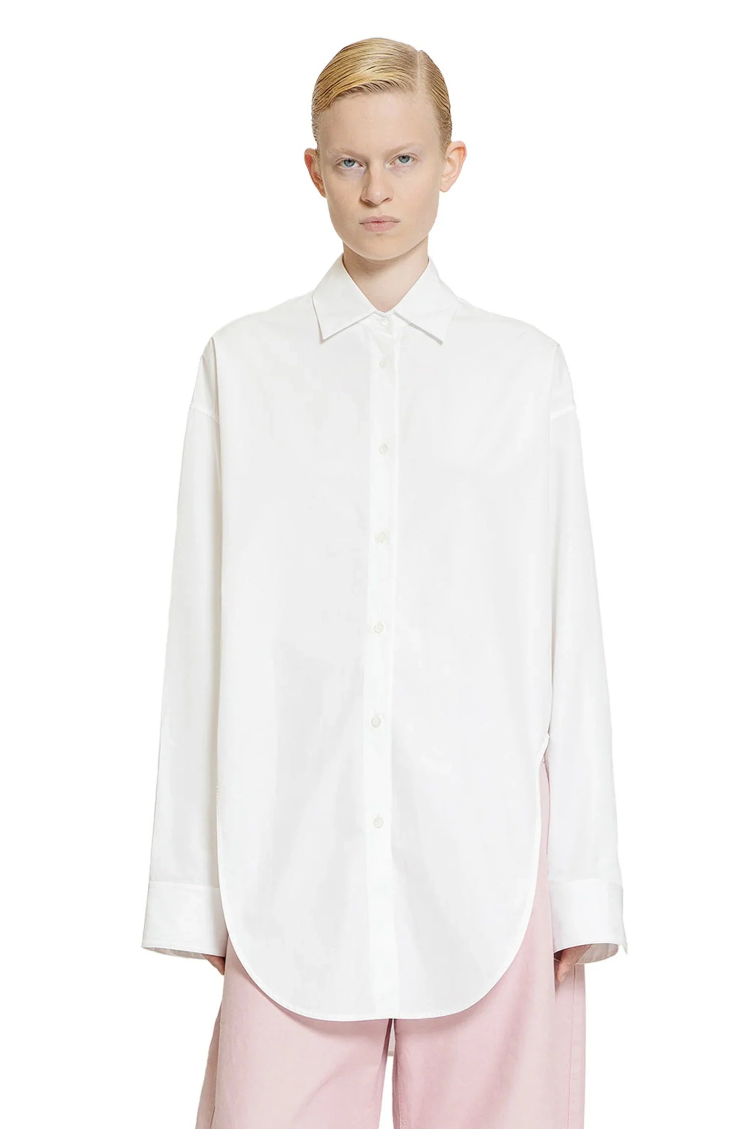 Curved Shirt in Cotton - Antonioli.eu