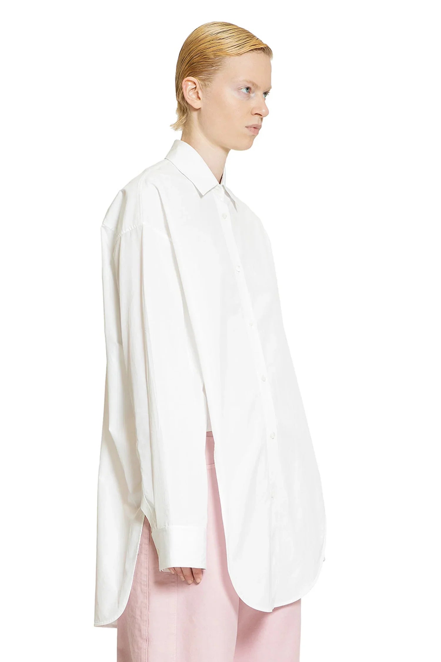 Curved Shirt in Cotton - Antonioli.eu