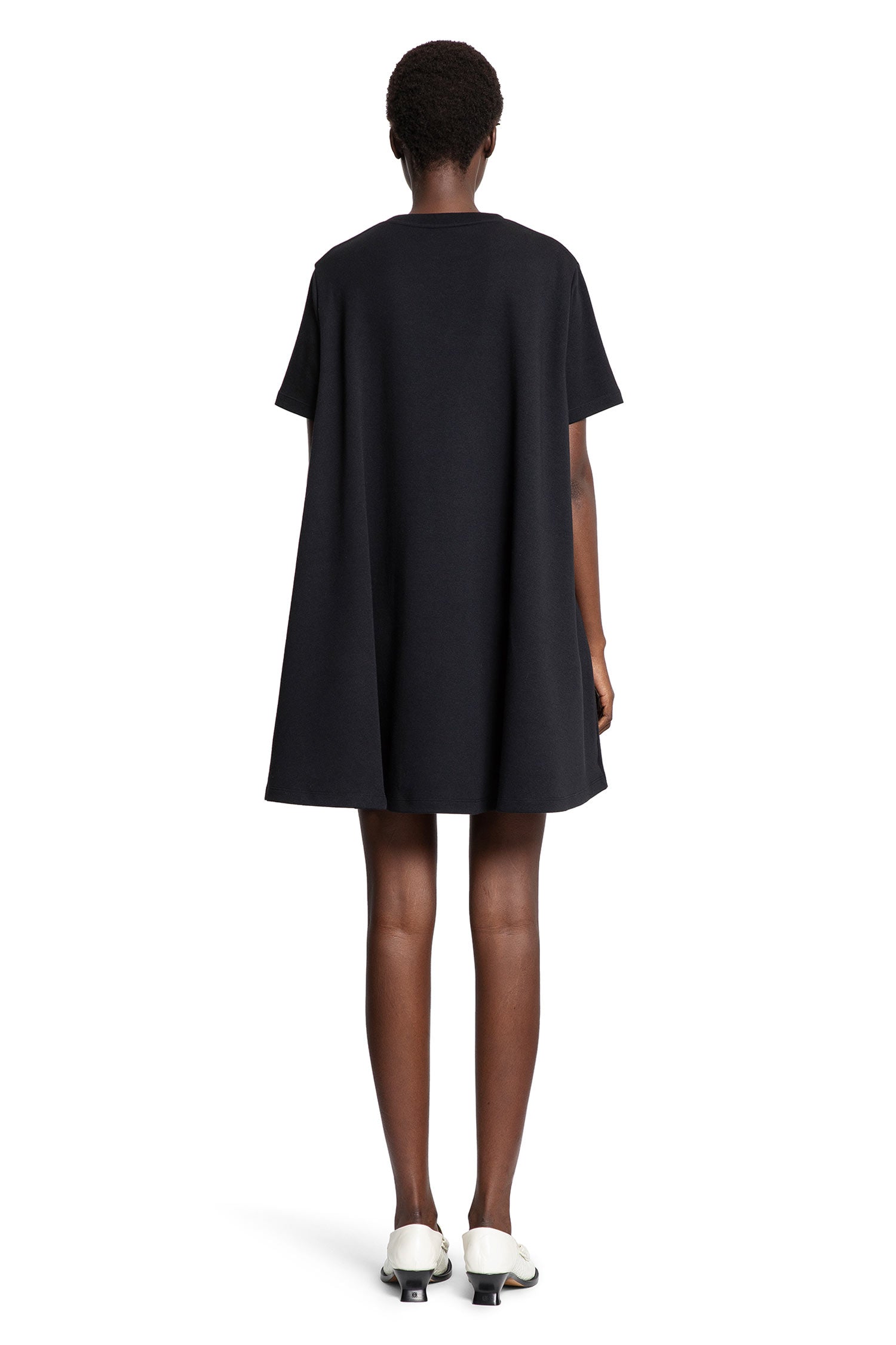 Trapeze Dress in Cotton Blend - Antonioli.eu