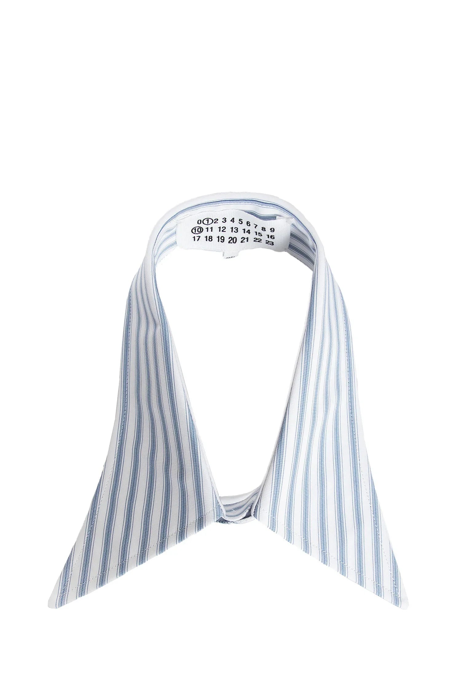 Thin-striped collar in cotton poplin - Antonioli.eu