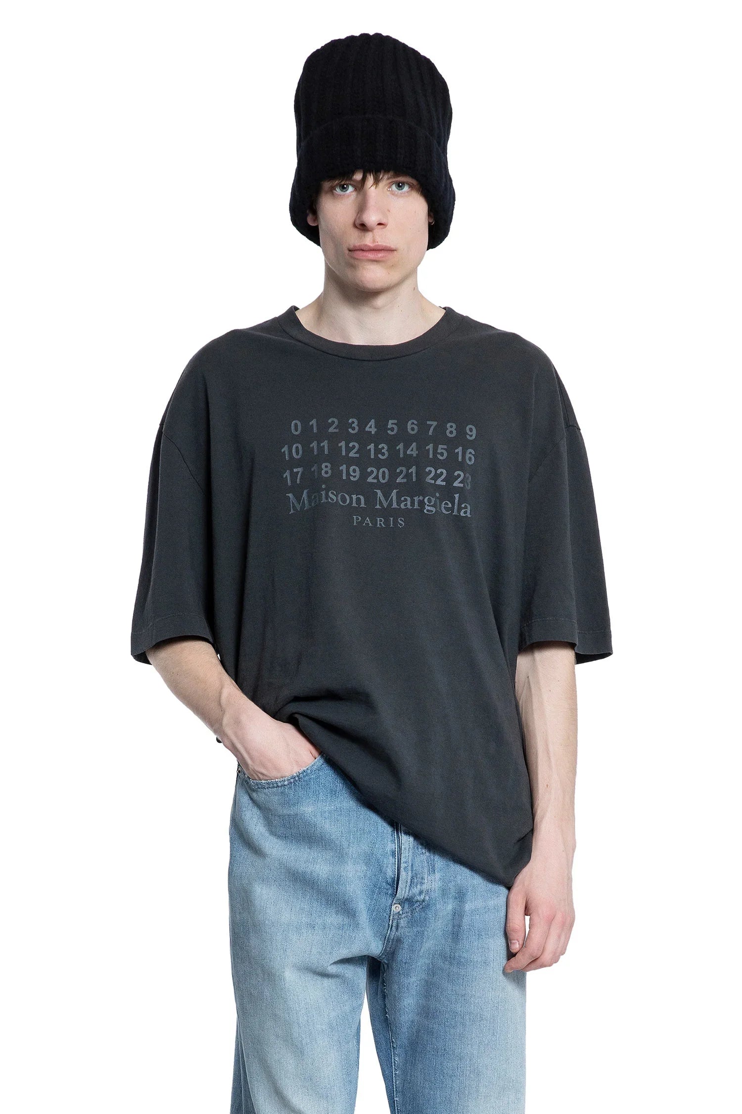 MAISON MARGIELA MAN BLACK T-SHIRTS & TANK TOPS - Antonioli.eu