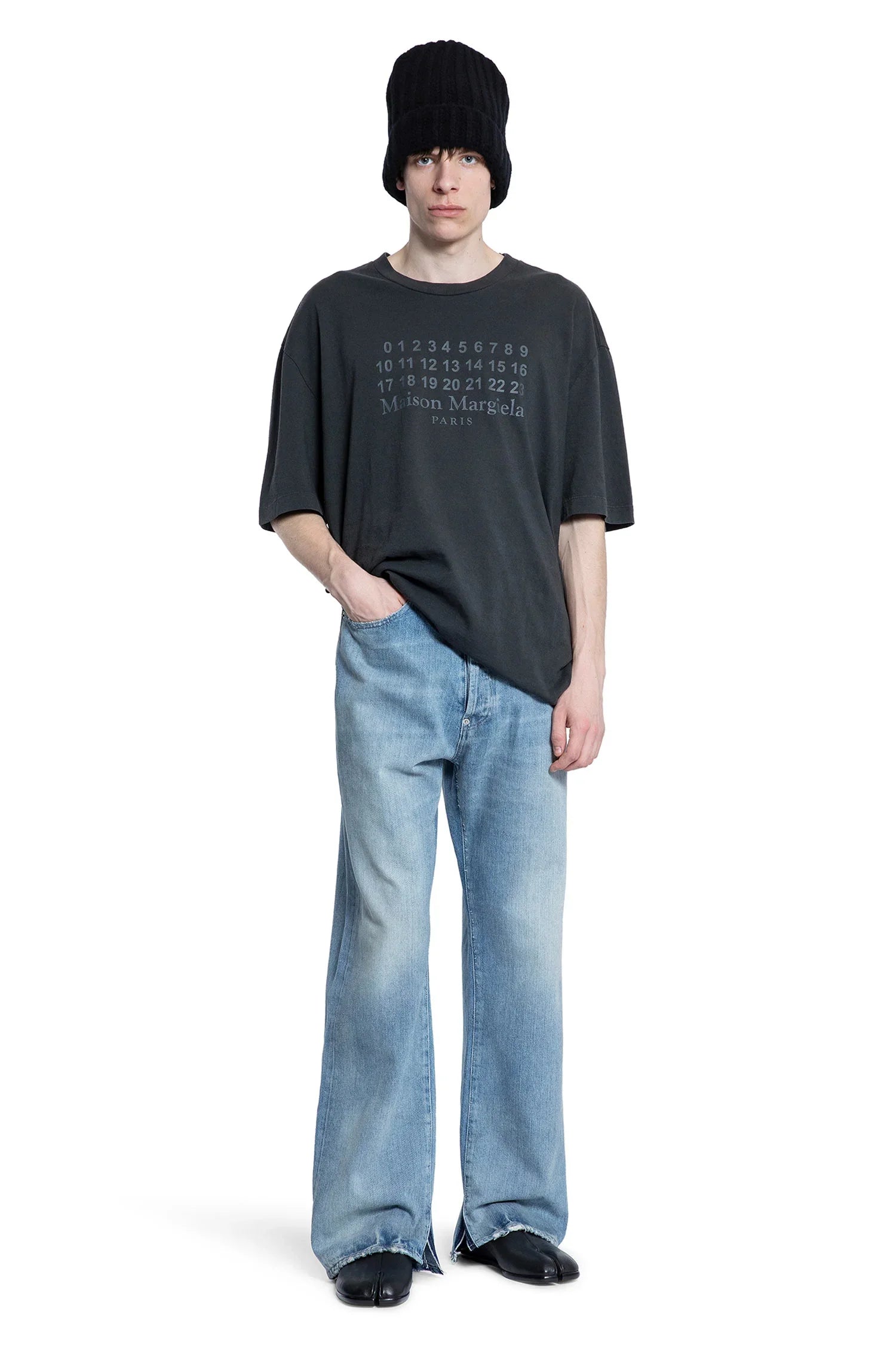 MAISON MARGIELA MAN BLACK T-SHIRTS & TANK TOPS - Antonioli.eu