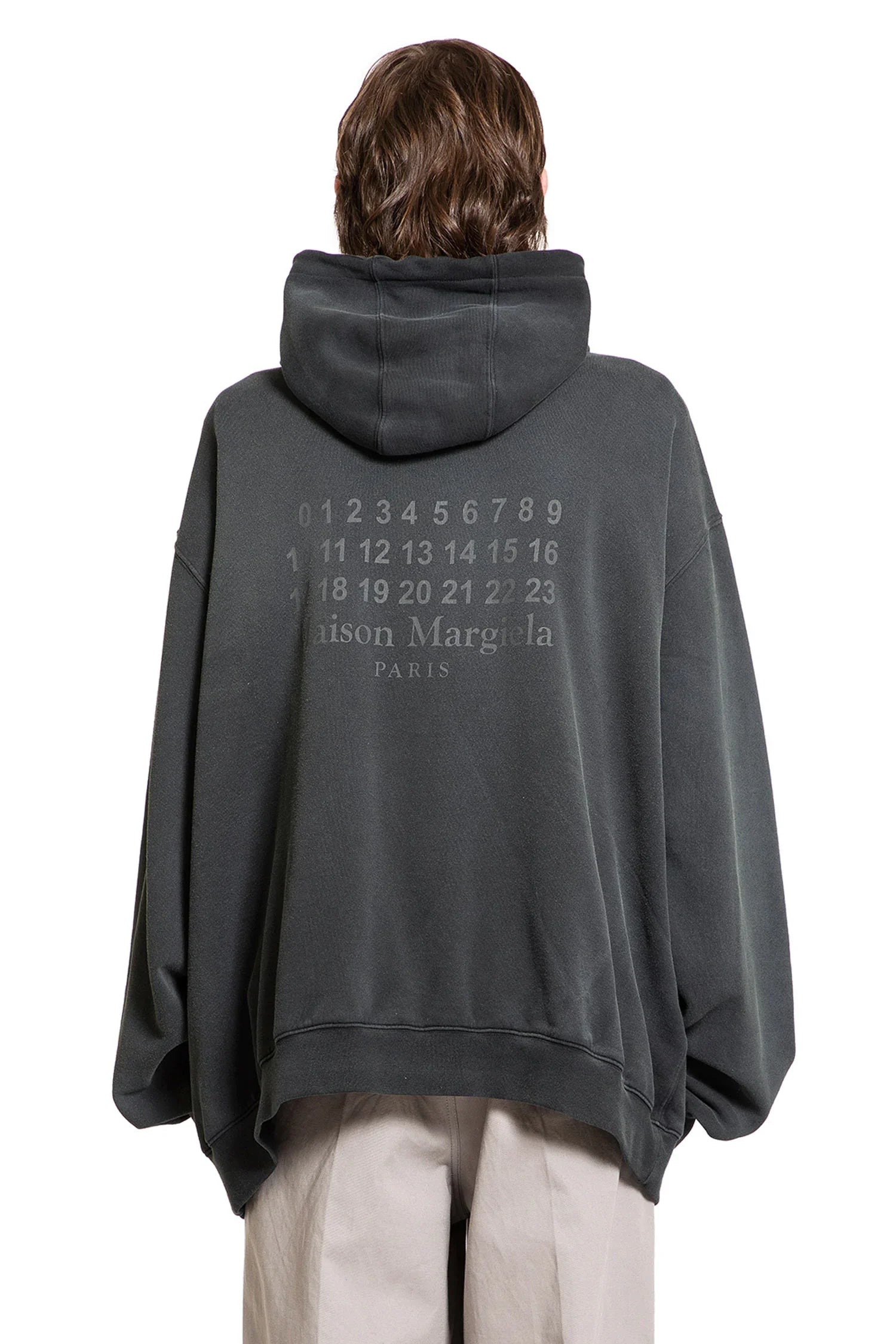 Numeric Zip-Up Oversized Hoodie - Antonioli.eu