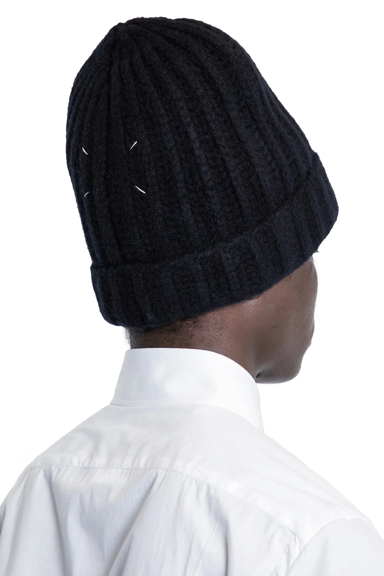 4-Stitch Wool Beanie - Antonioli.eu