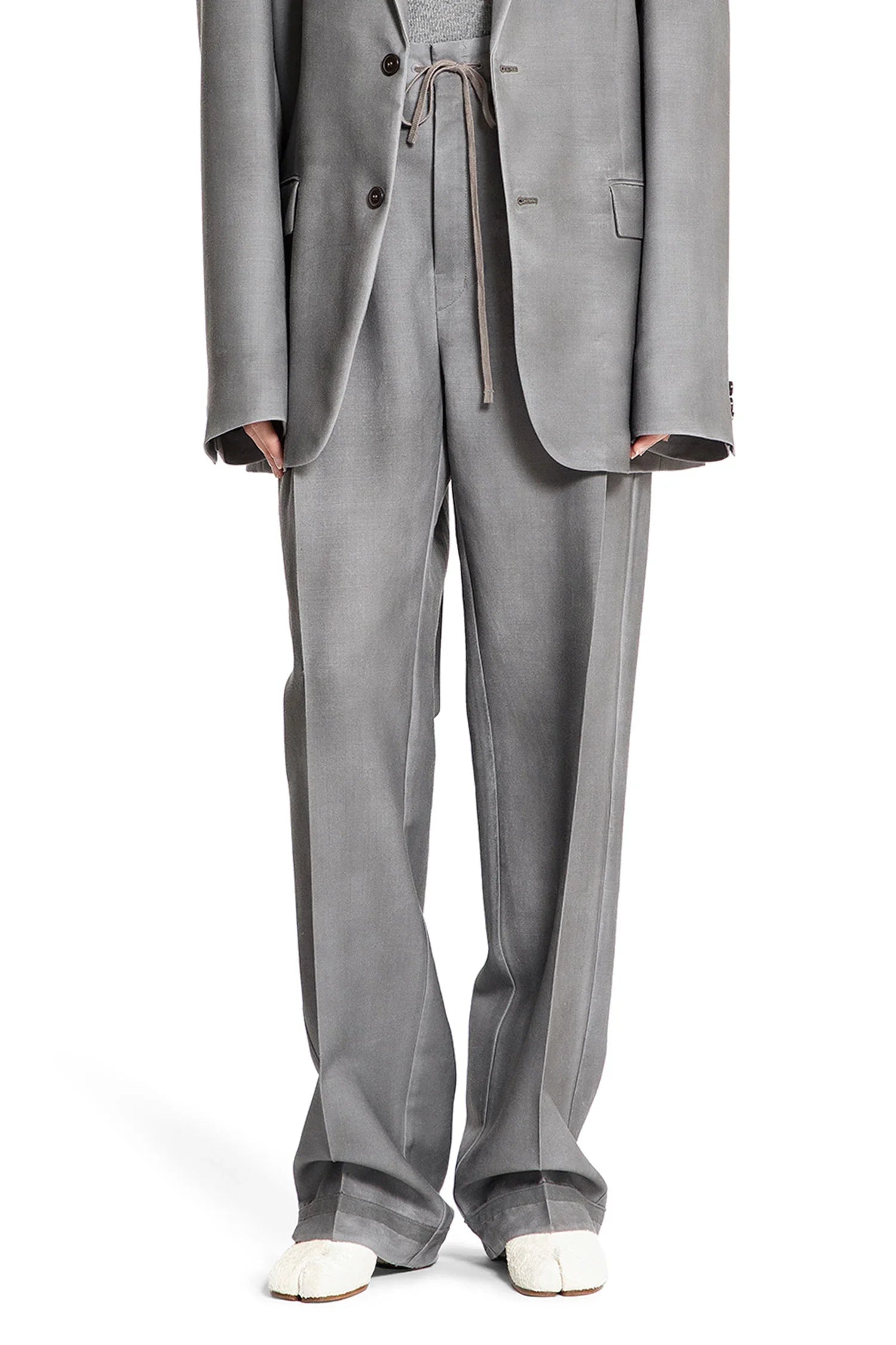 Wool Mohair Drawstring Pants - Antonioli.eu
