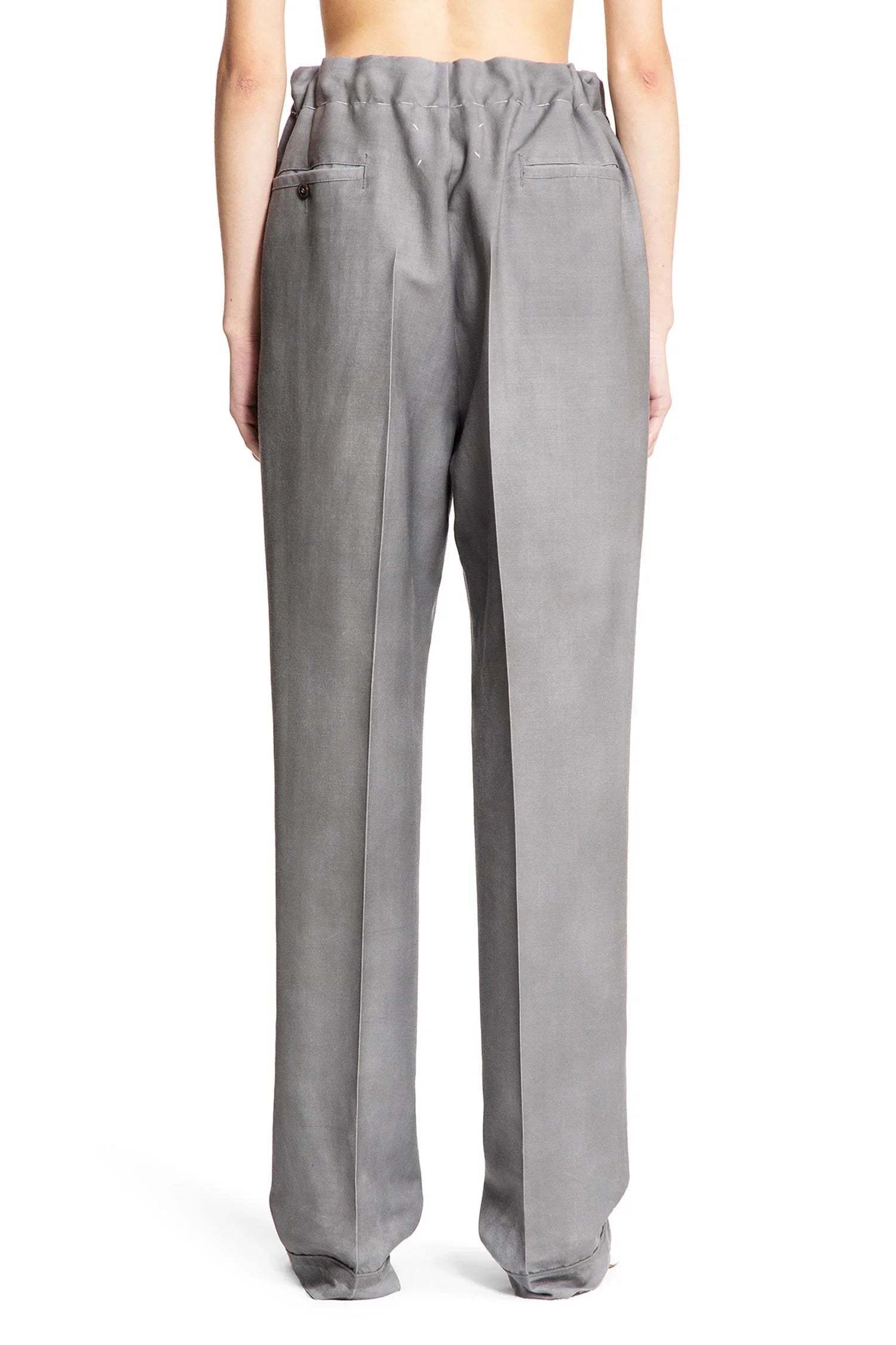 Wool Mohair Drawstring Pants - Antonioli.eu
