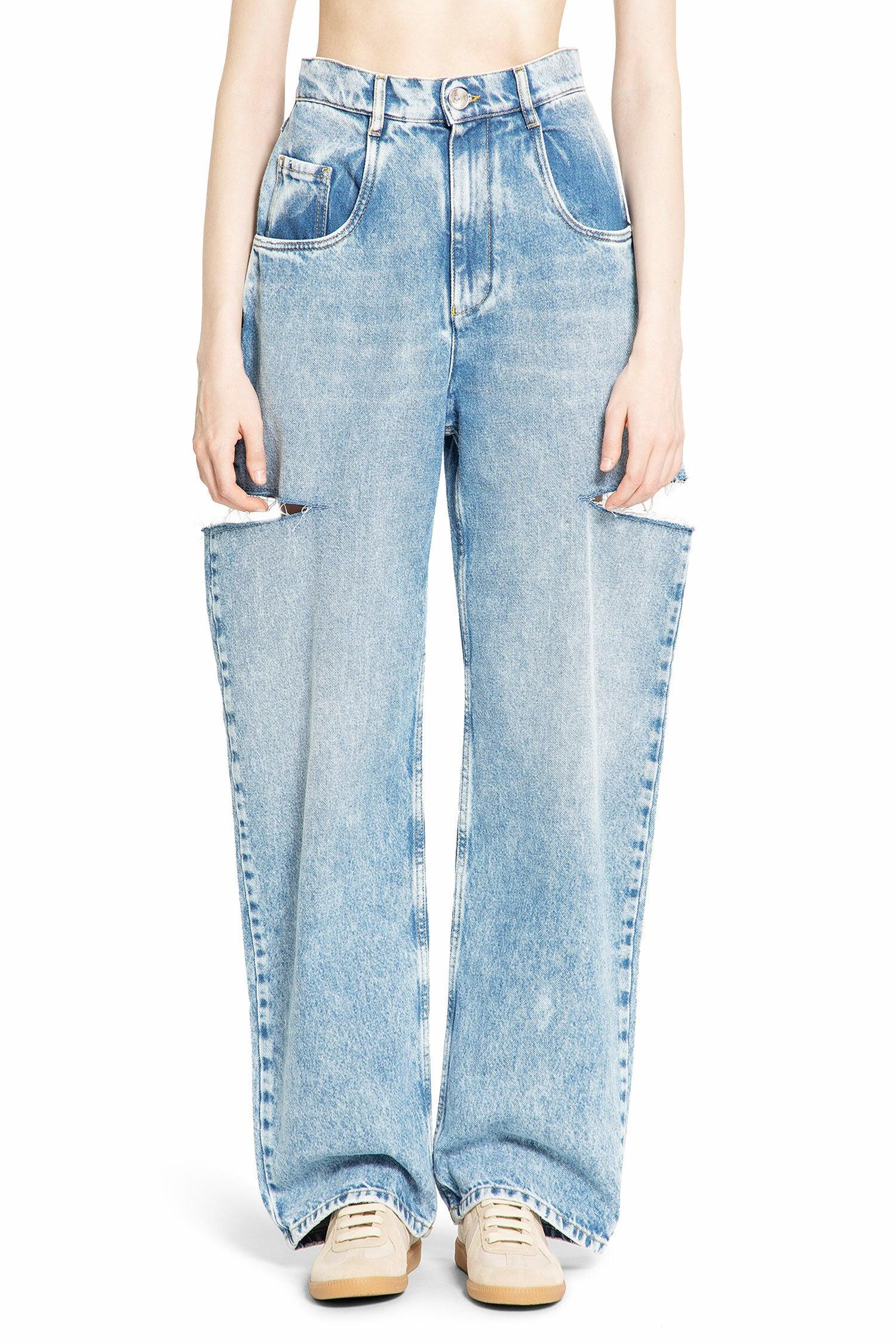Denim Jeans With Slash Details - Antonioli.eu