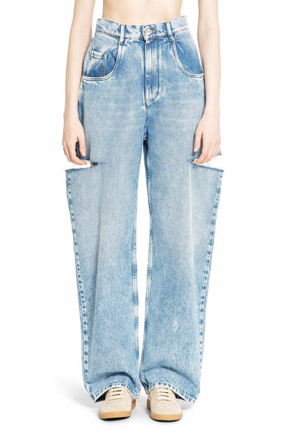 Denim Jeans With Slash Details - Antonioli.eu