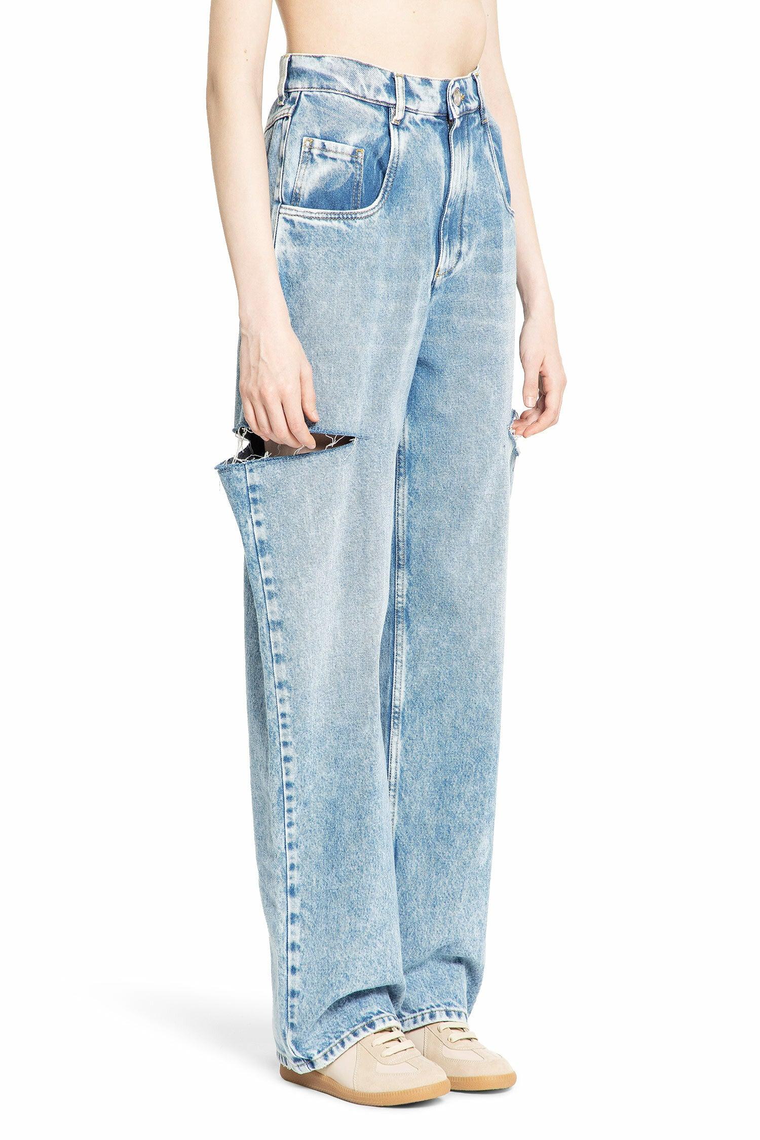 Denim Jeans With Slash Details - Antonioli.eu