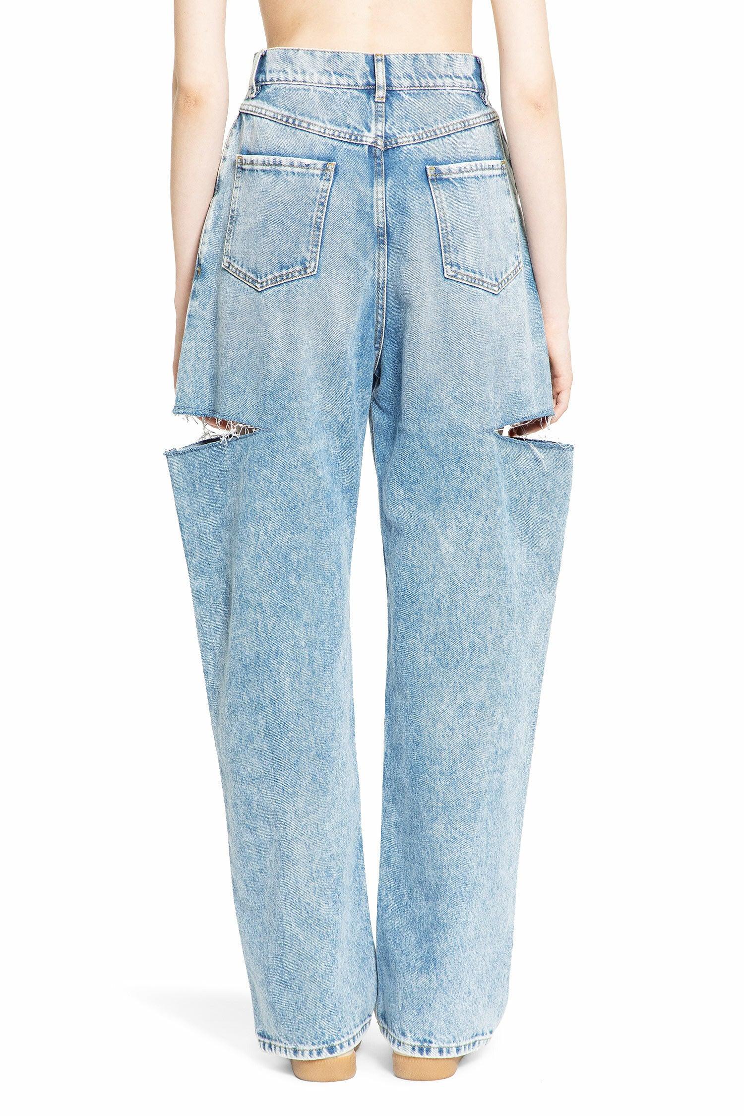 Denim Jeans With Slash Details - Antonioli.eu