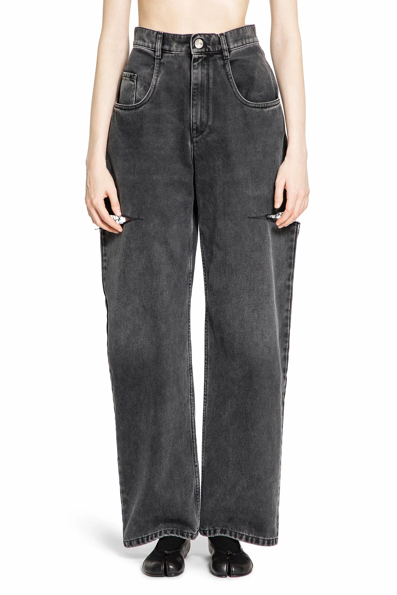 MAISON MARGIELA WOMAN GREY JEANS - Antonioli.eu