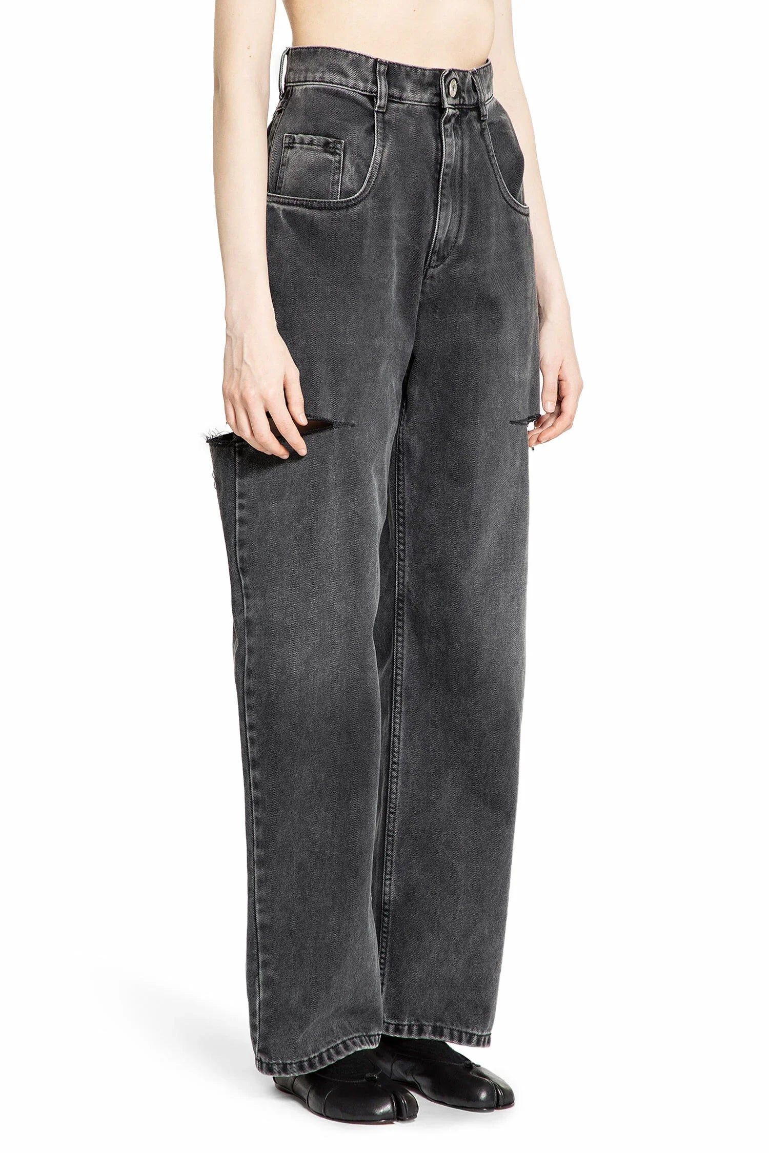 MAISON MARGIELA WOMAN GREY JEANS - Antonioli.eu