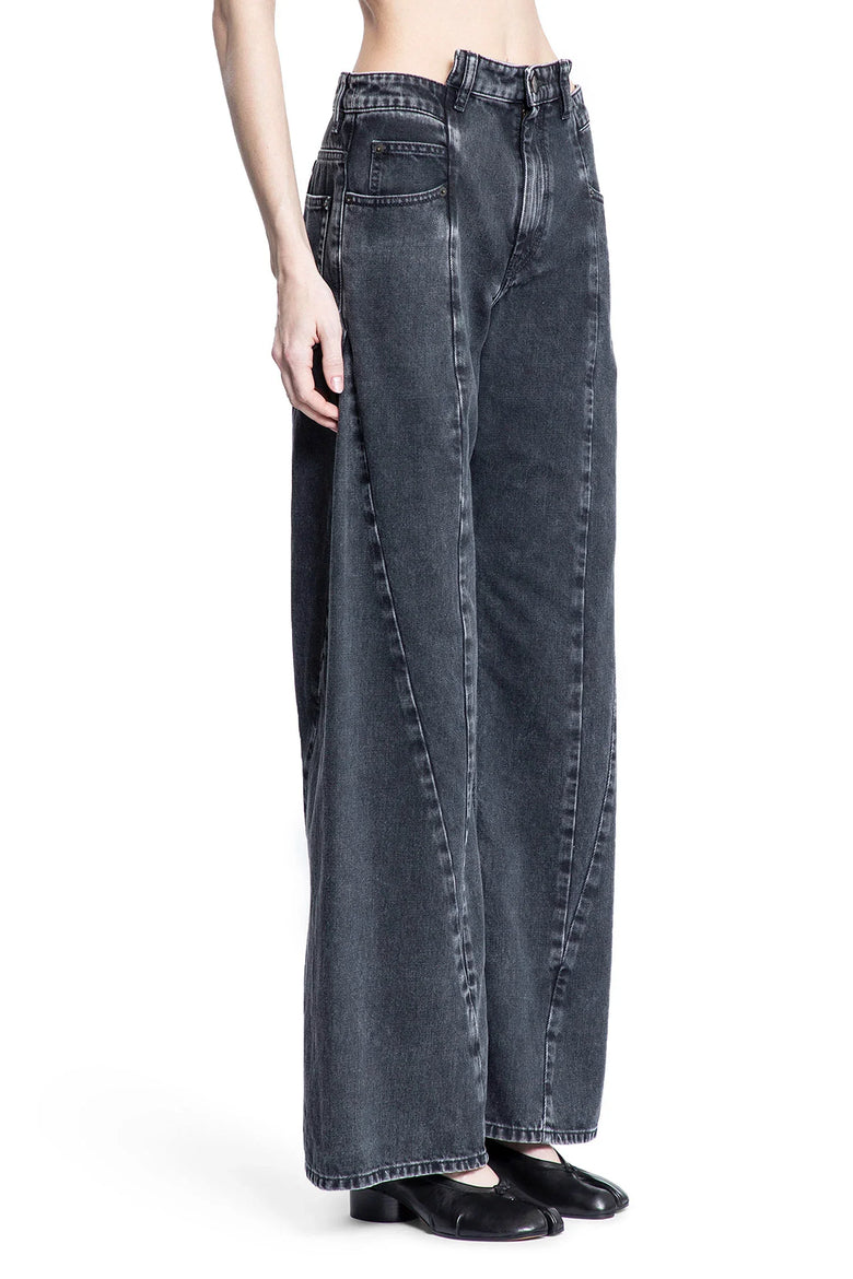 MAISON MARGIELA WOMAN BLACK JEANS - Antonioli.eu