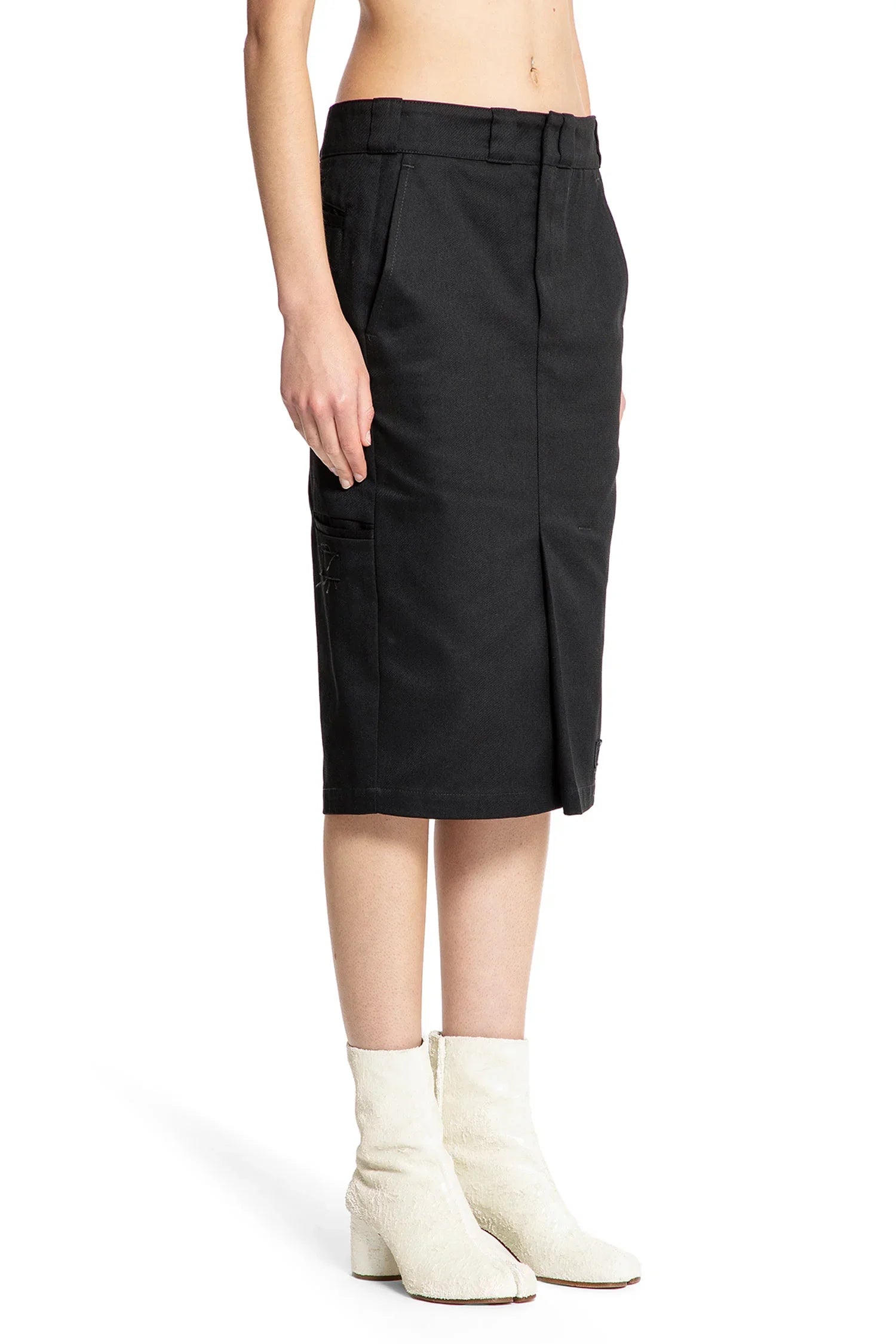 Nylon Cotton Midi Skirt - Antonioli.eu
