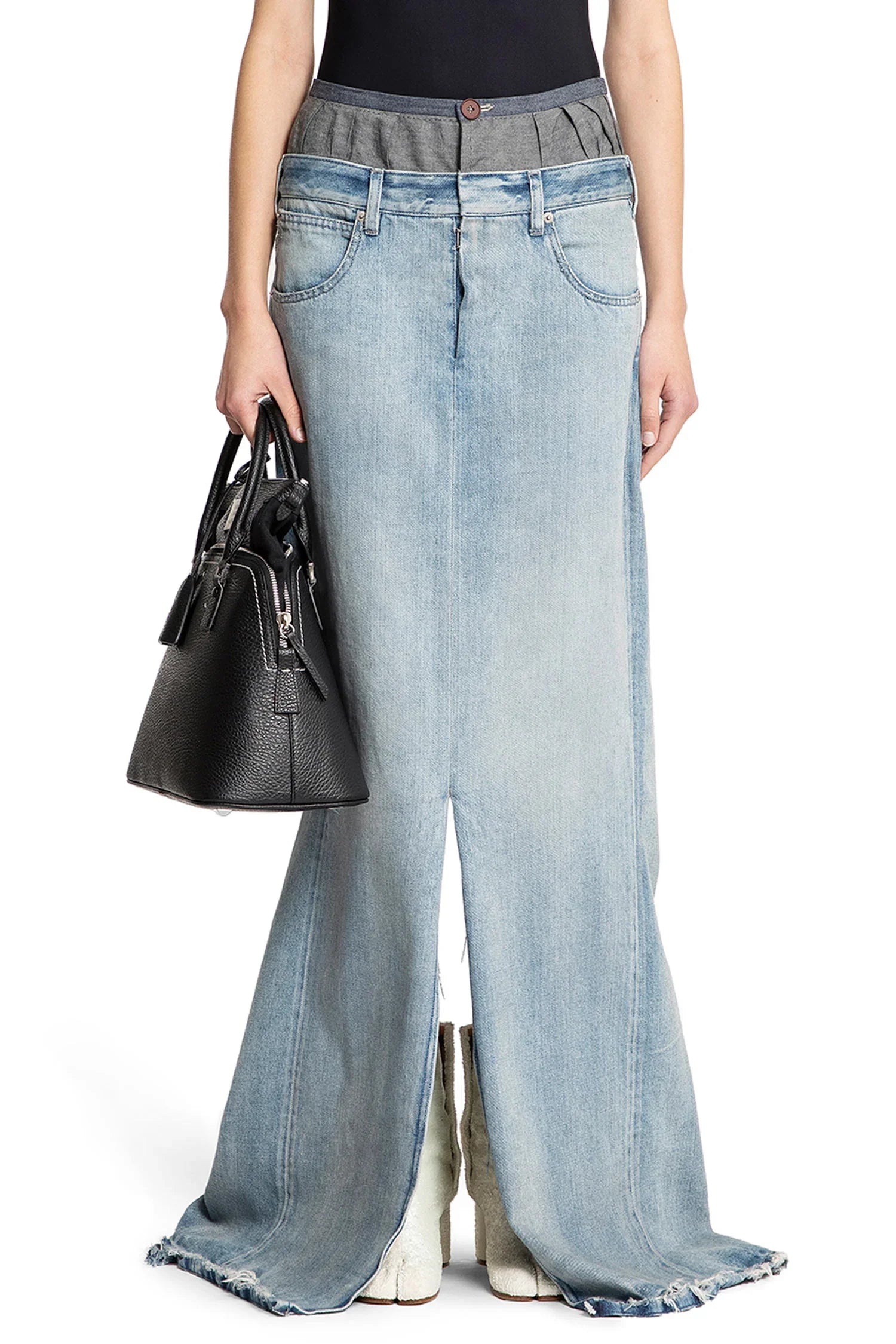 Anonimity Of The Lining Long Denim Skirt - Antonioli.eu