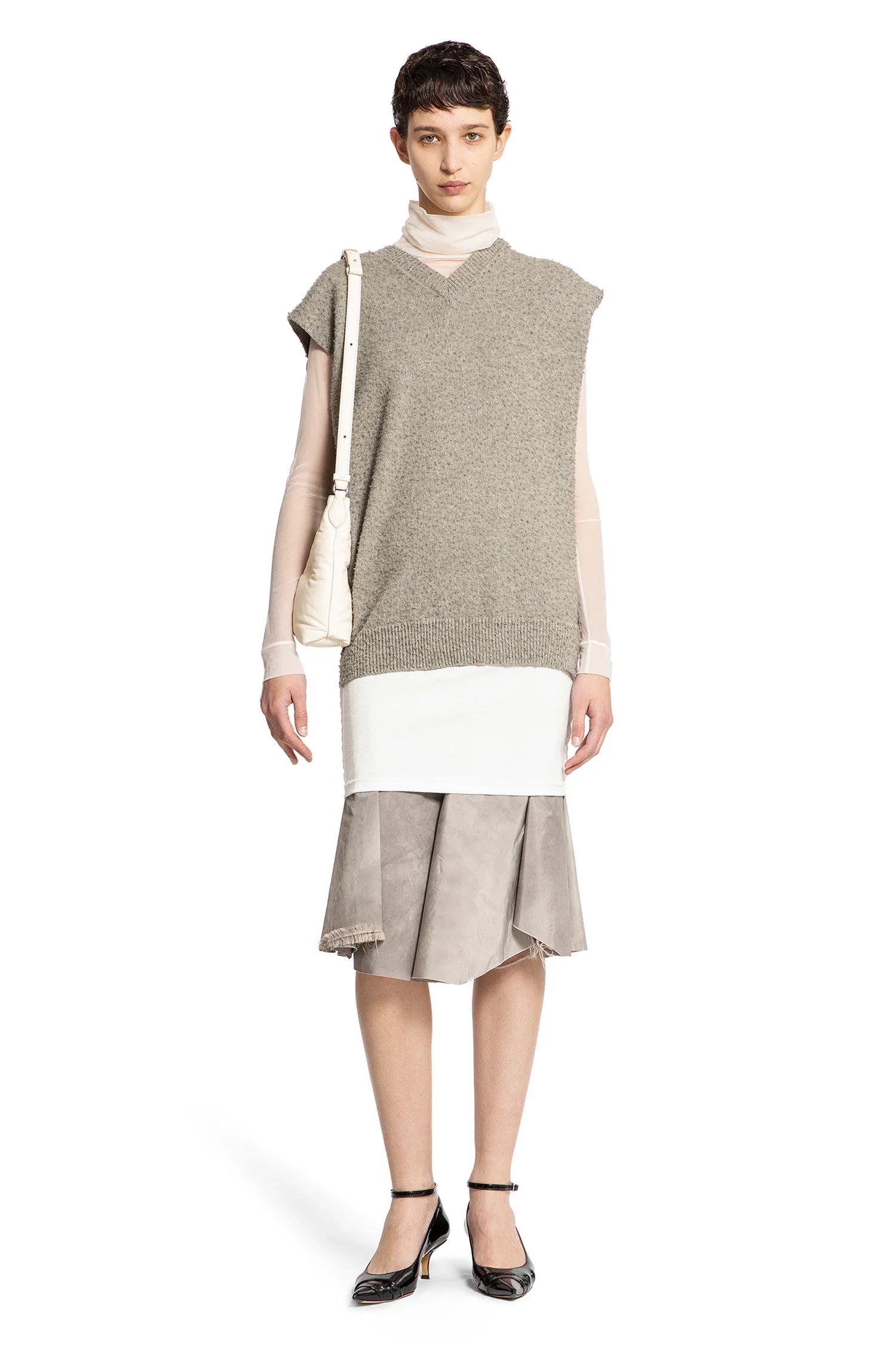 Nylon Sheer Turtleneck Bodysuit - Antonioli.eu