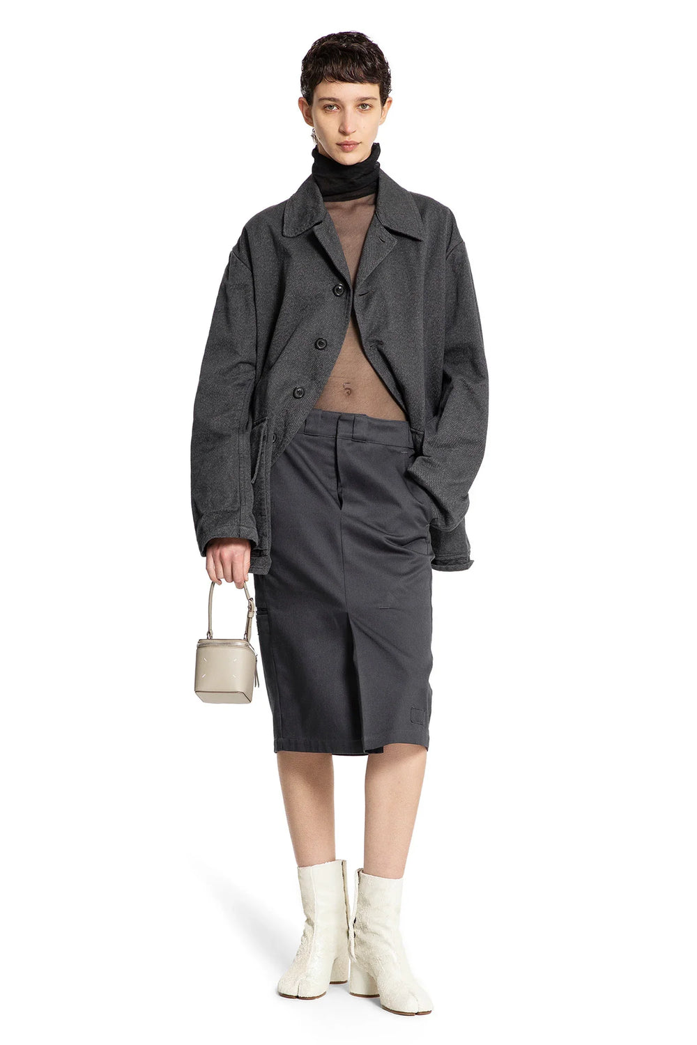 Nylon Sheer Turtleneck Bodysuit - Antonioli.eu