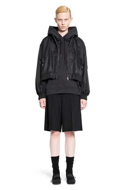 Pleated Cotton Jersey Hoodie - Antonioli.eu