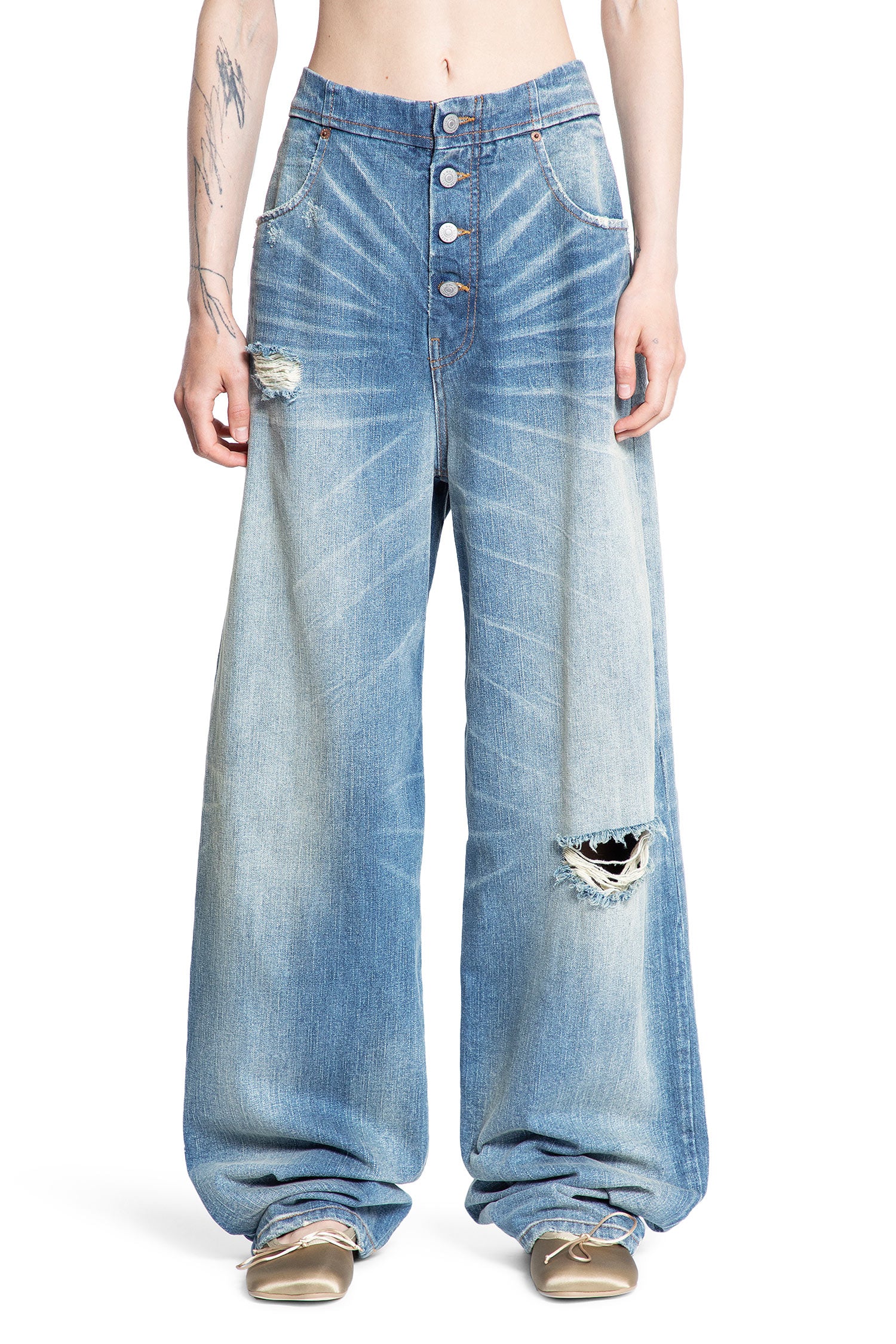 MM6 MAISON MARGIELA WOMAN BLUE JEANS
