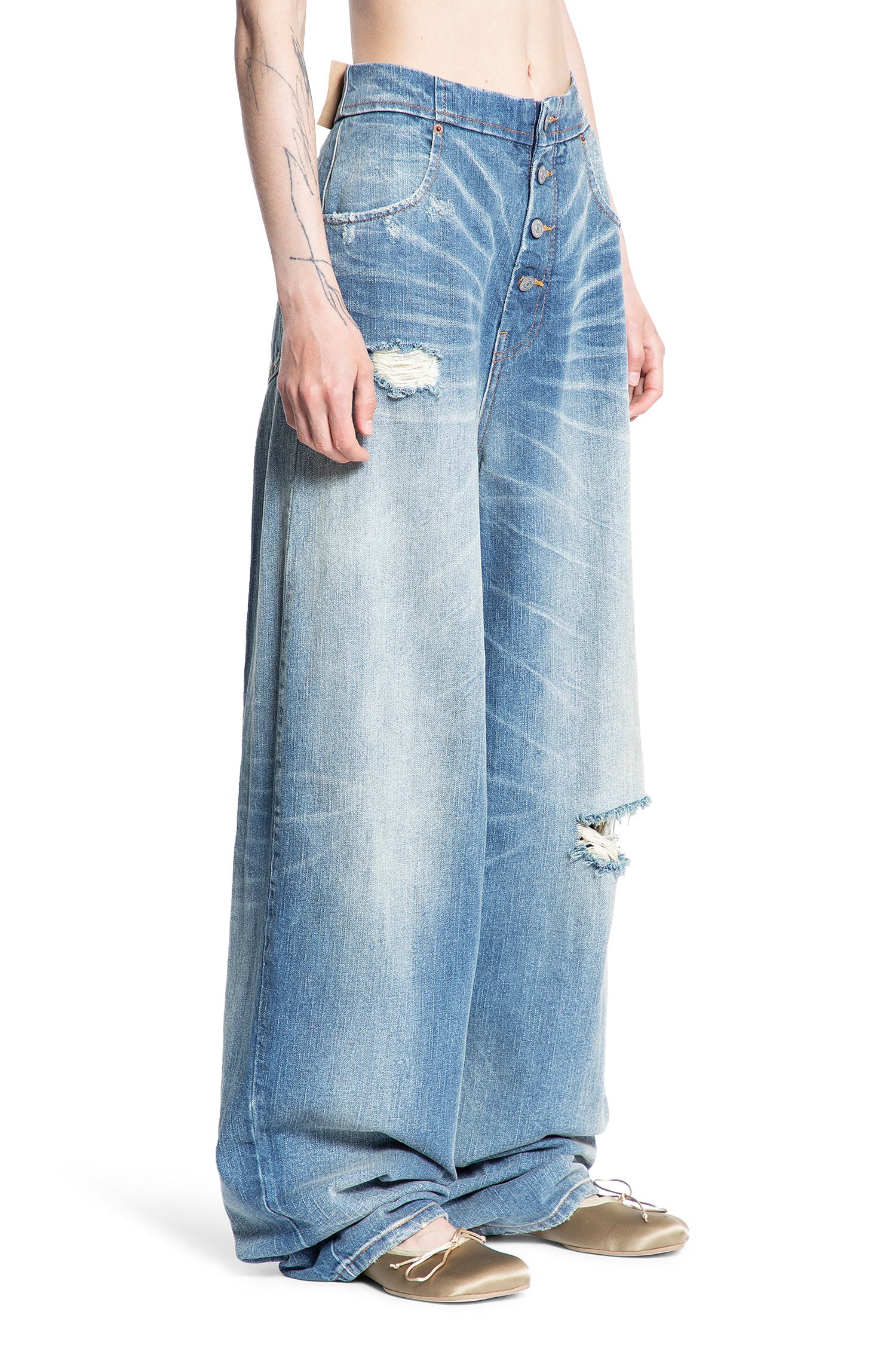 MM6 MAISON MARGIELA WOMAN BLUE JEANS