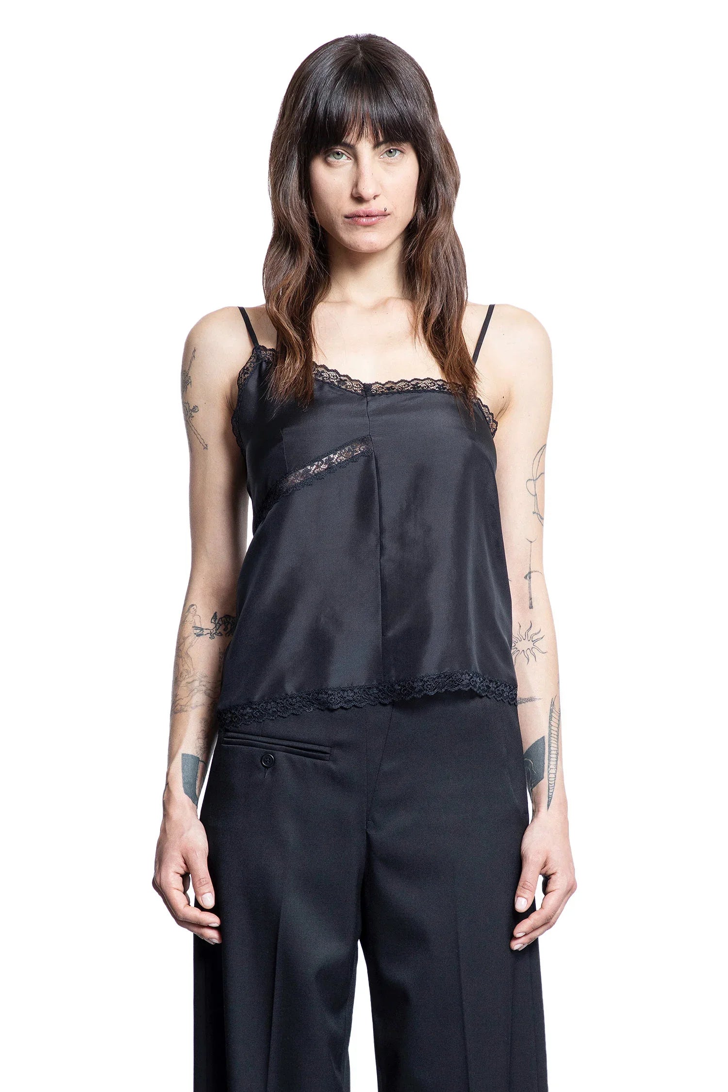 MM6 MAISON MARGIELA WOMAN BLACK TOPS - Antonioli.eu