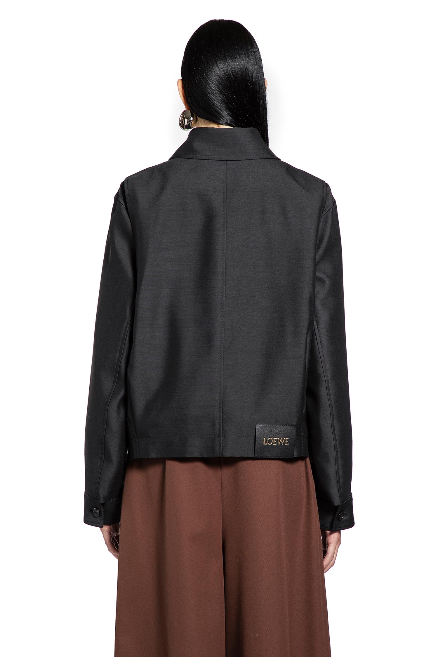Belted Jacket in Wool and Silk - Antonioli.eu