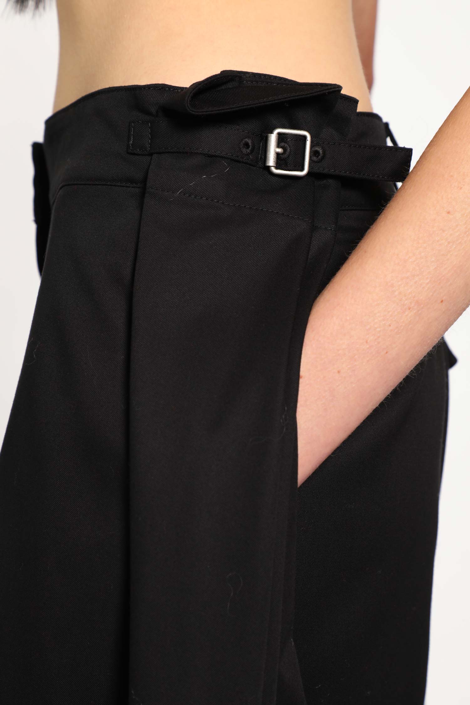 Draped Trousers in Cotton and Silk - Antonioli.eu