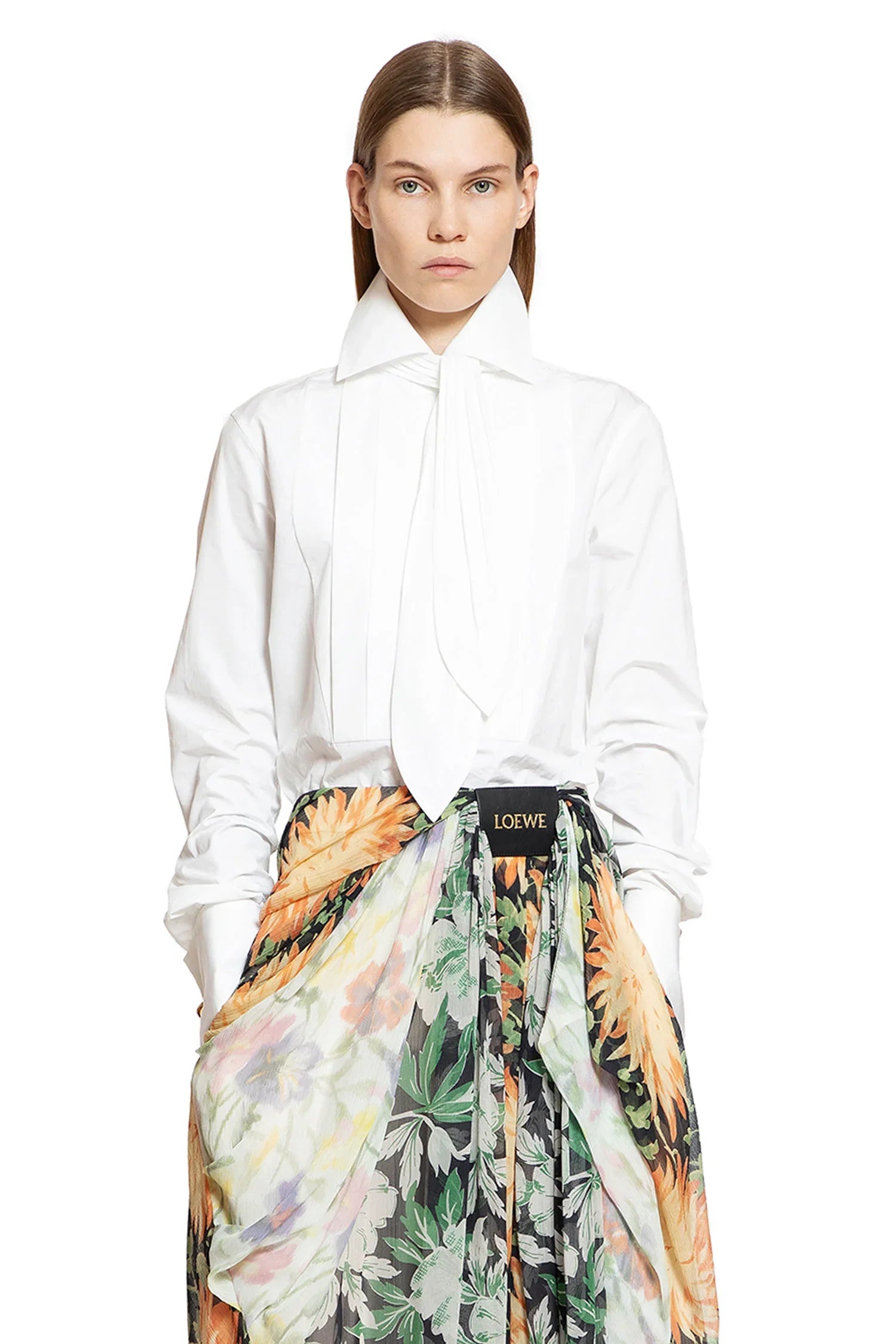 Shirt with Tie in Cotton - Antonioli.eu